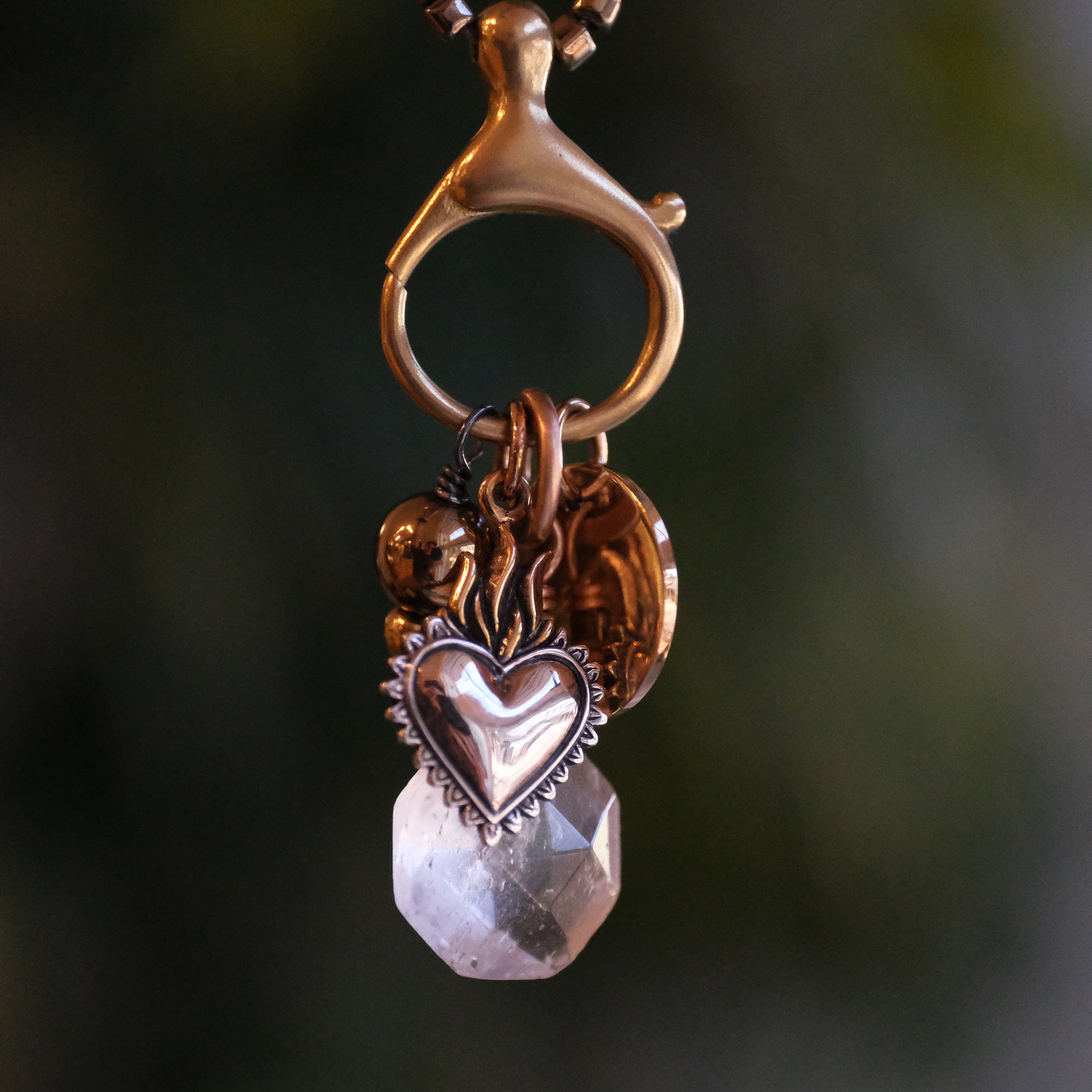 Inkeeper Pyrite Bronze + Brass Necklace - One of a Kind