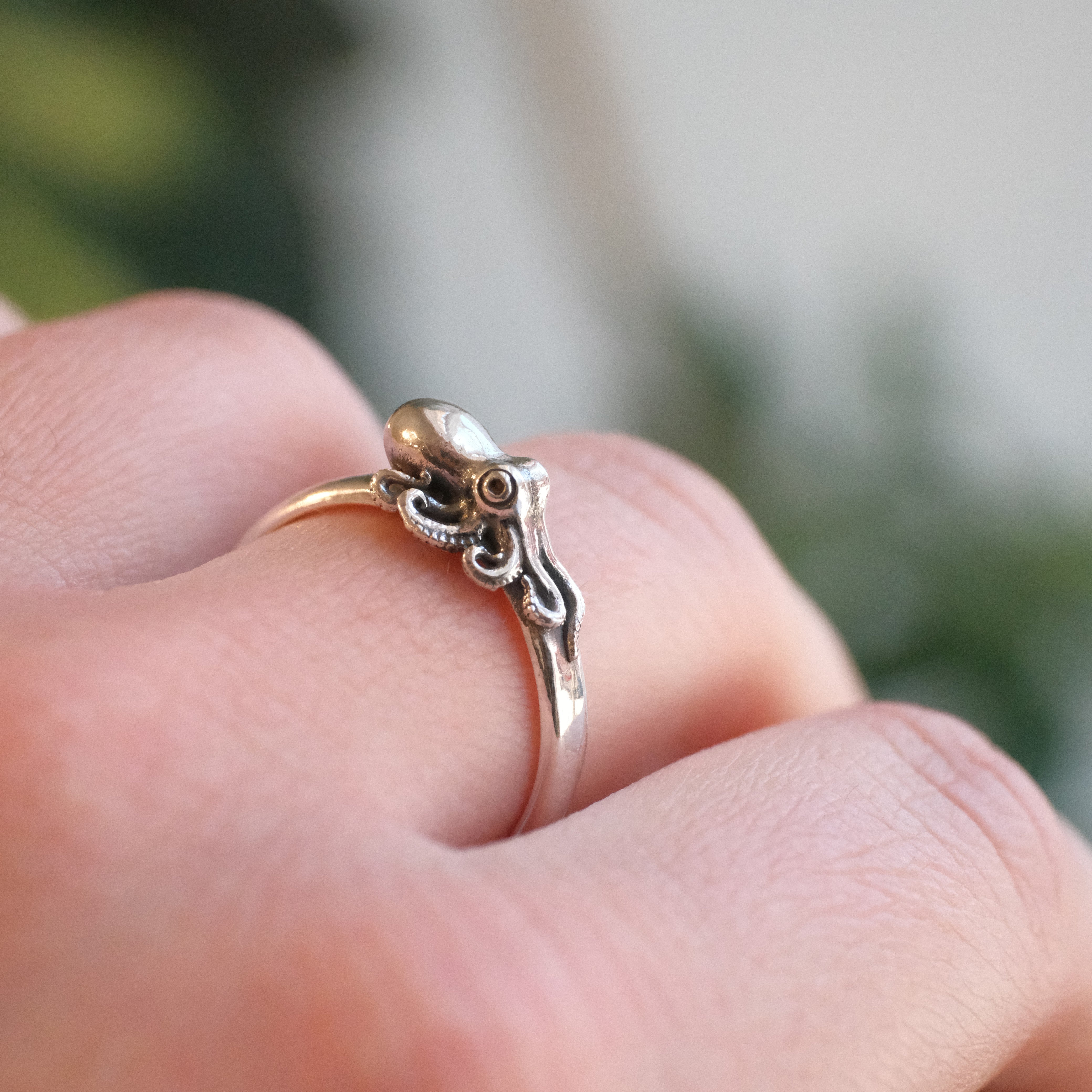 Sterling Octo Ring