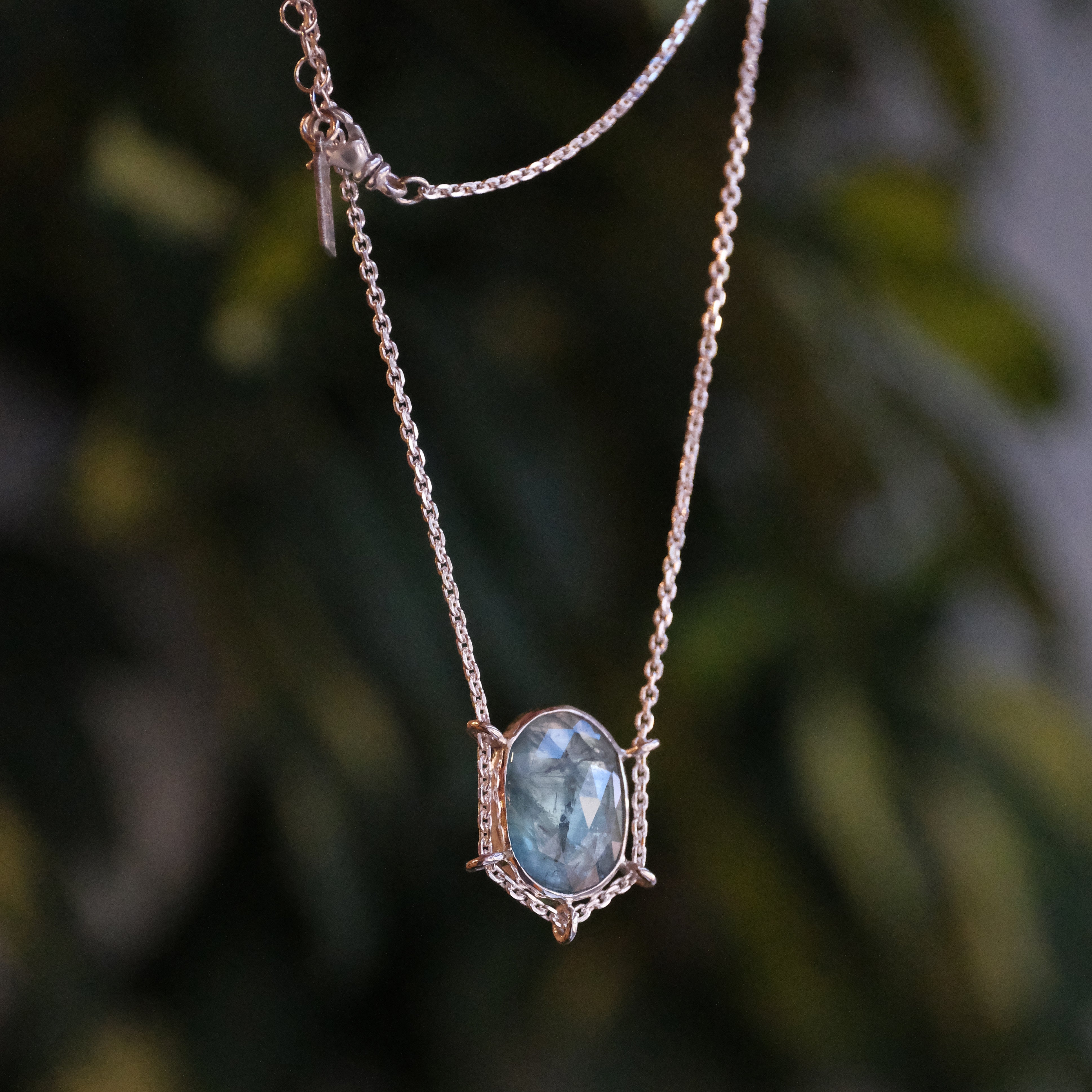 Aqua Kyanite Path Necklace - One of a Kind