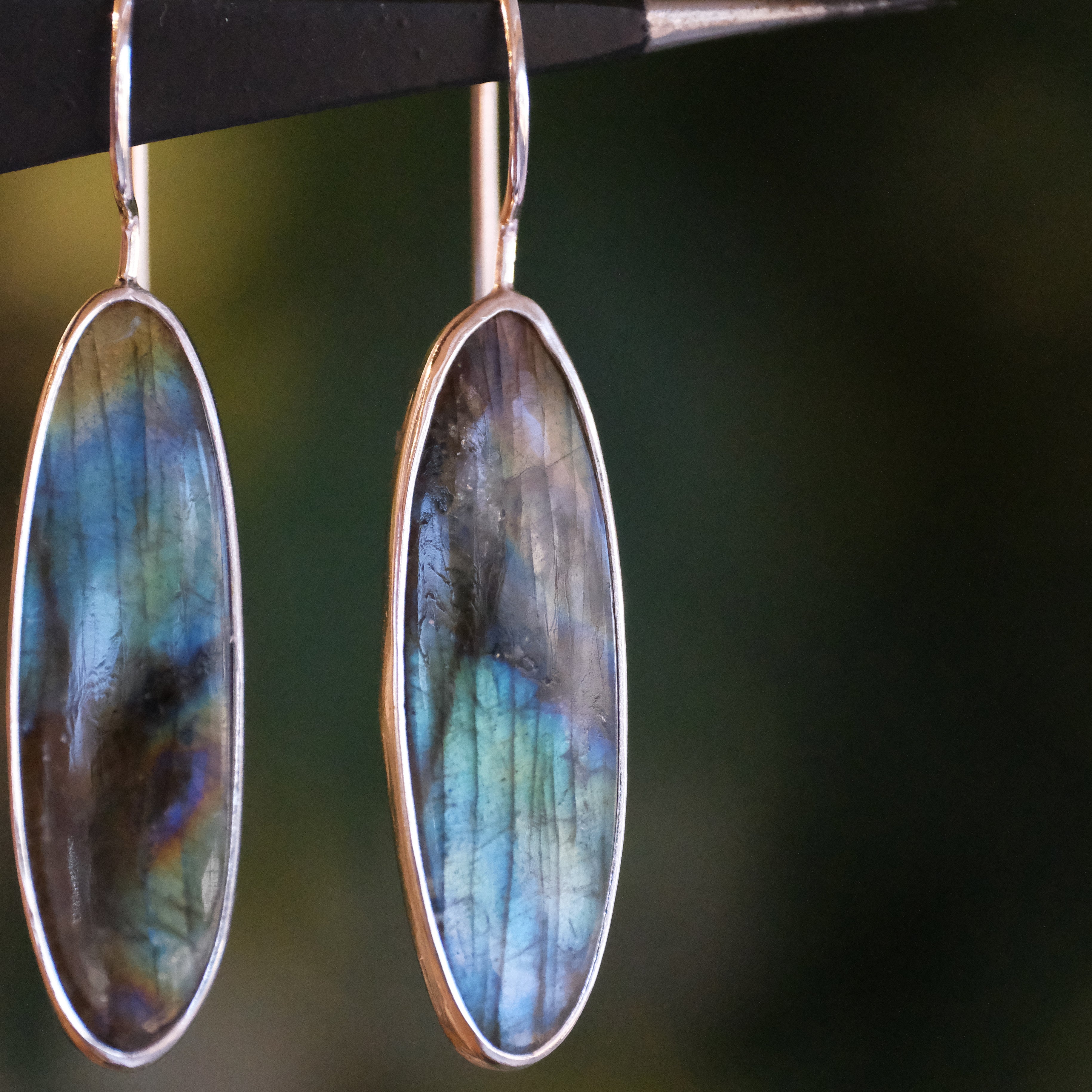 Labradorite Northern Lights Earrings - One of a Kind