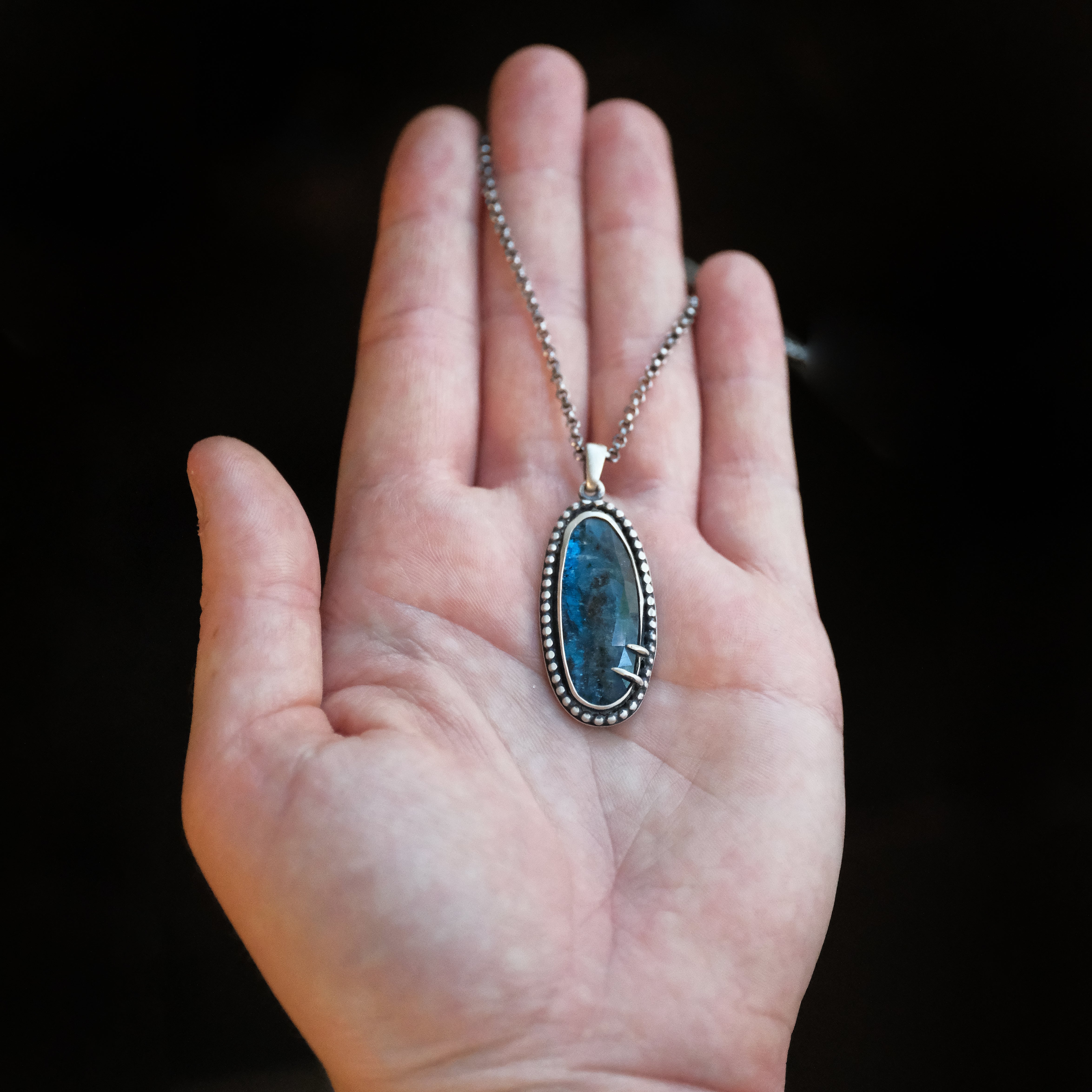 Kyanite + Sterling Talona Necklace - One of a Kind
