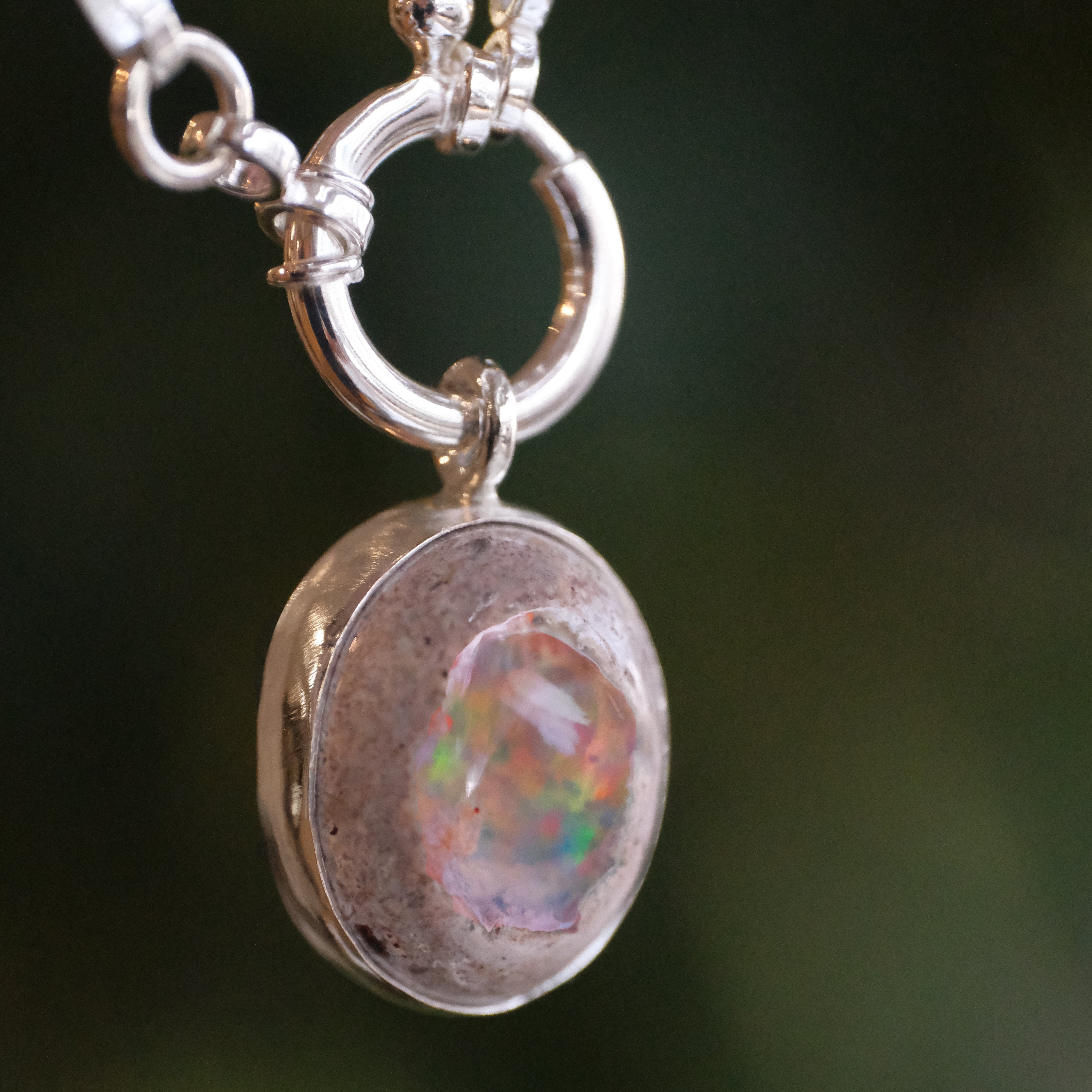 Jelly Opal Charm Keeper Necklace - One of a Kind