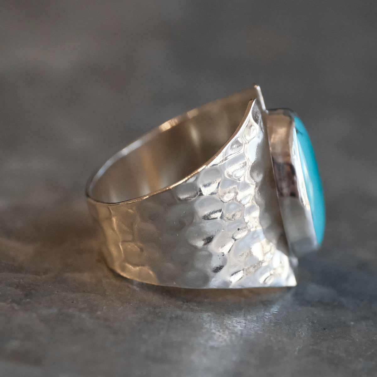 Turquoise Shield Ring (Size 8.5) - One of a Kind