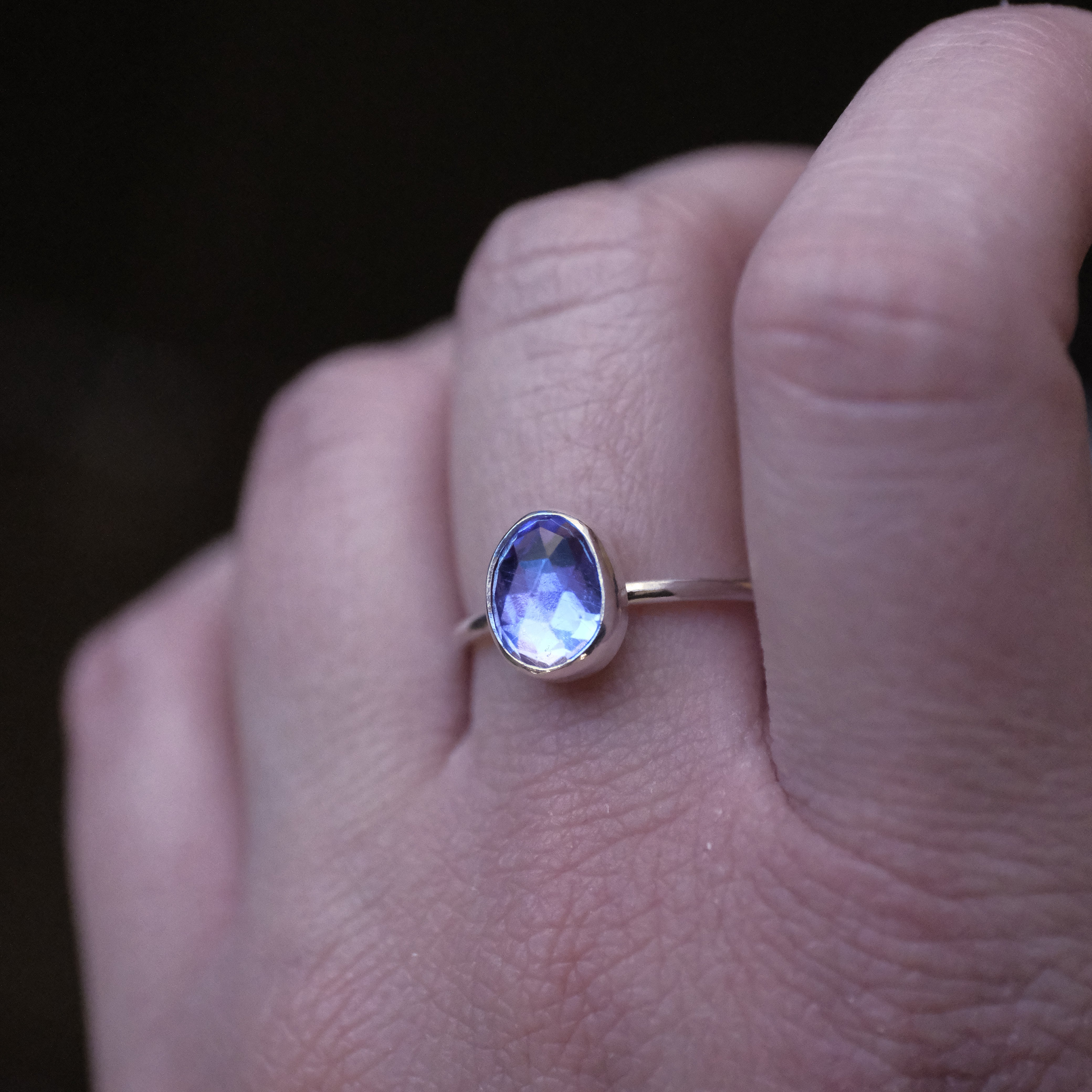 Amethyst Chiquito Ring (Size 8) - One of a Kind