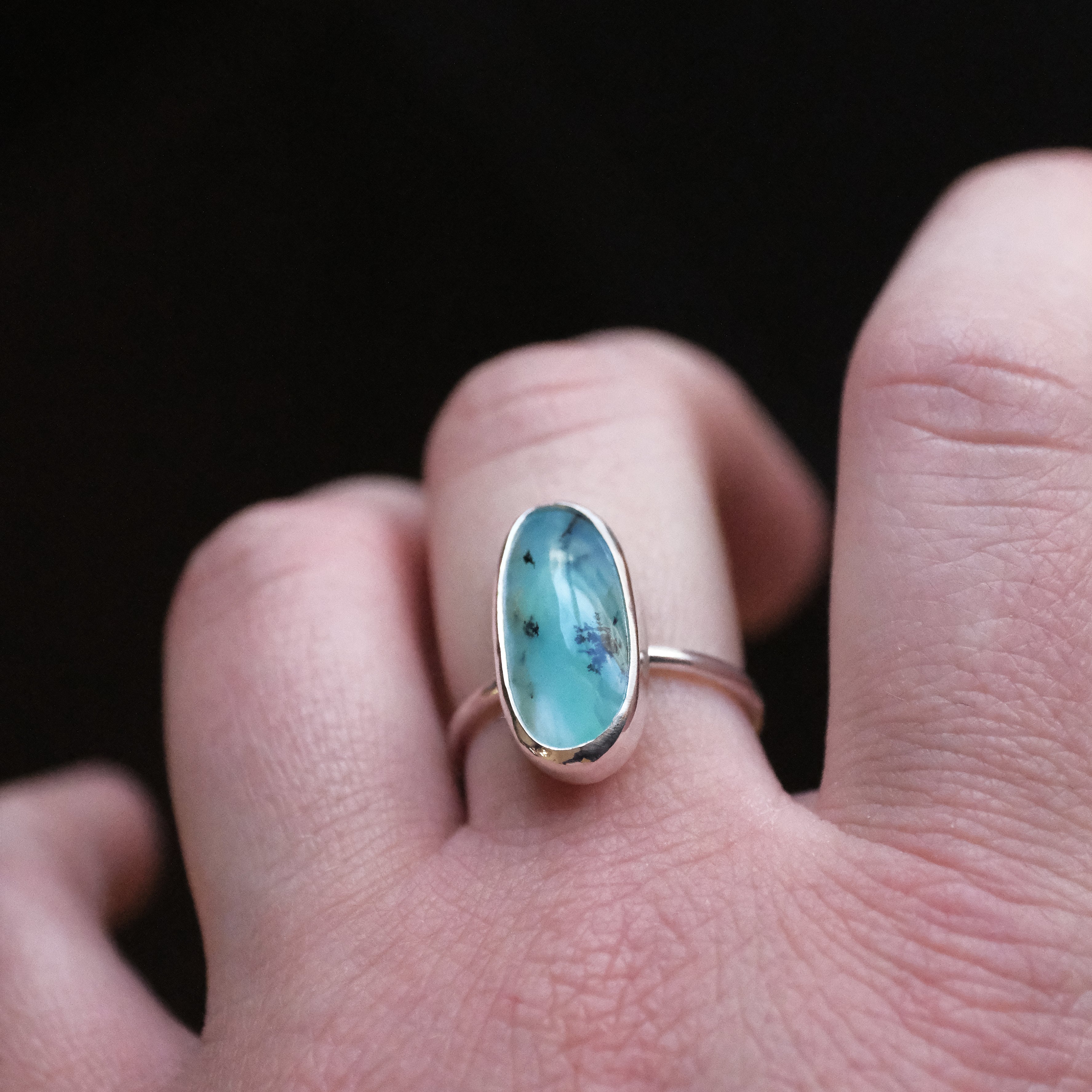 Peruvian Opal Chiquito Ring (Size 7) - One of a Kind
