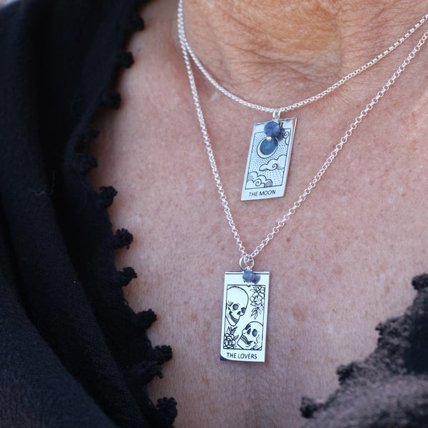 Monday Moon Tarot Sterling Necklace