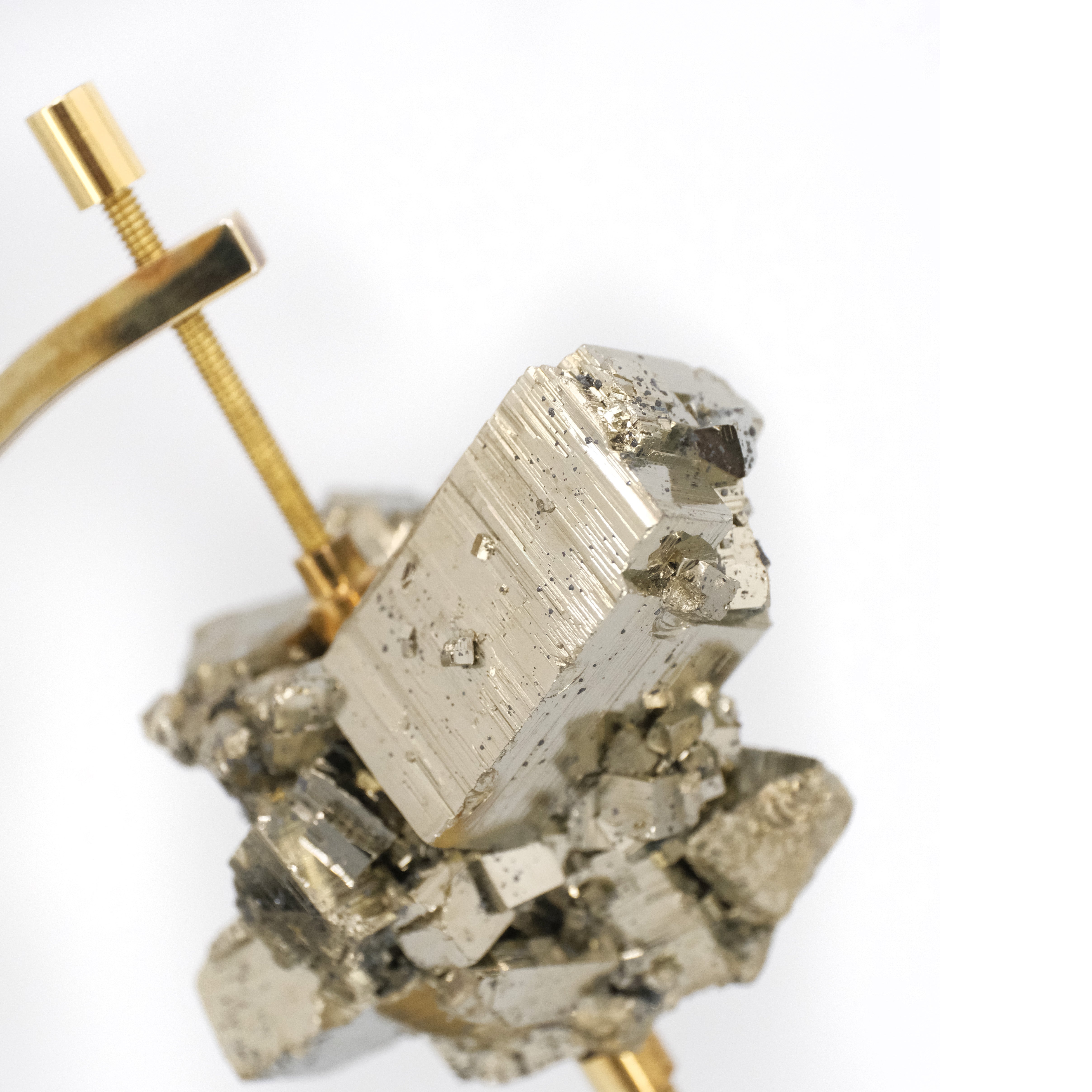 Peruvian Pyrite on Atlas Stand