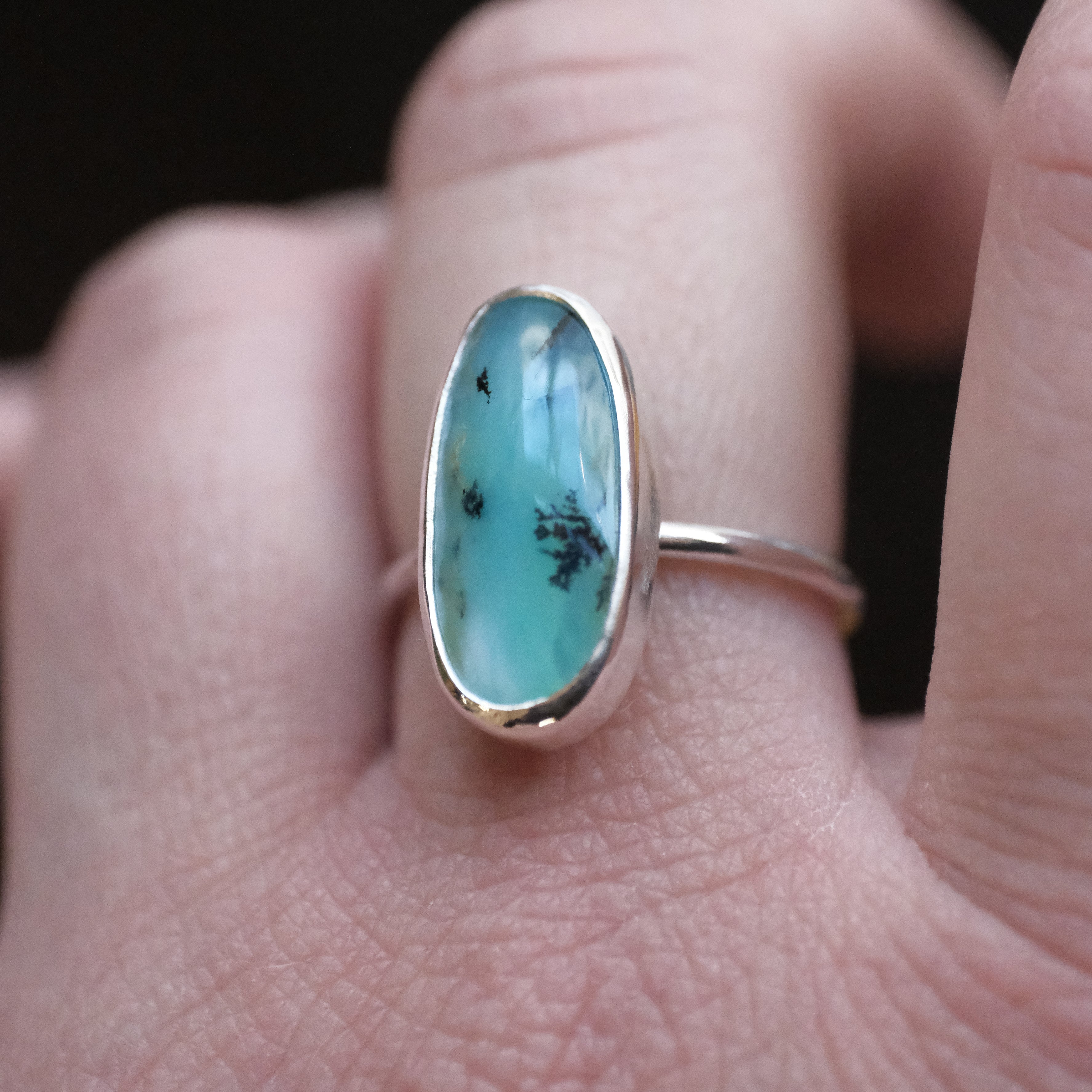 Peruvian Opal Chiquito Ring (Size 7) - One of a Kind
