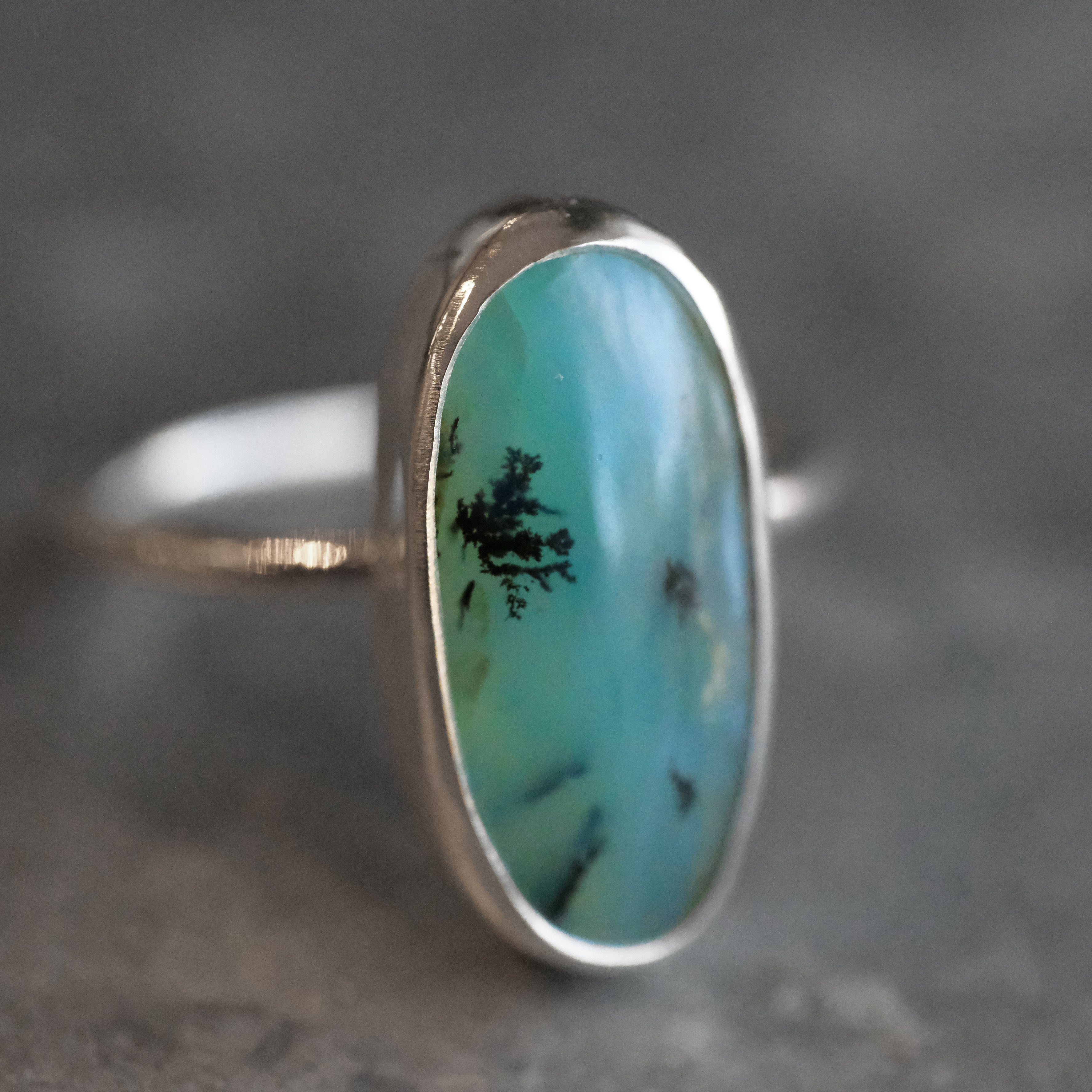 Peruvian Opal Chiquito Ring (Size 7) - One of a Kind