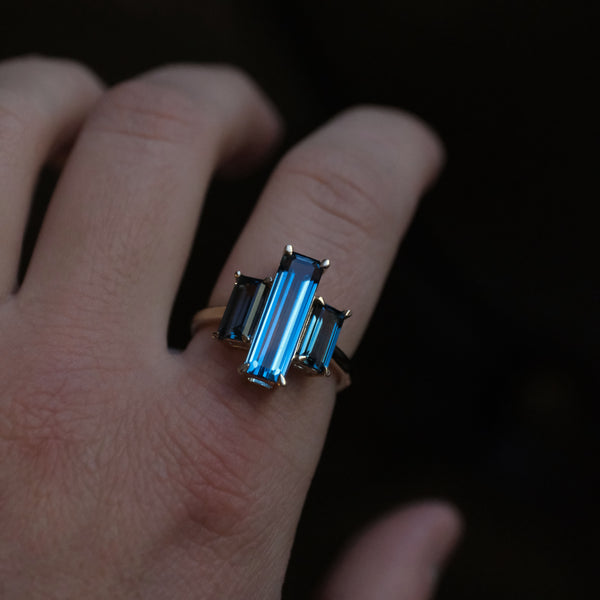 14k + Topaz Jungle Ring