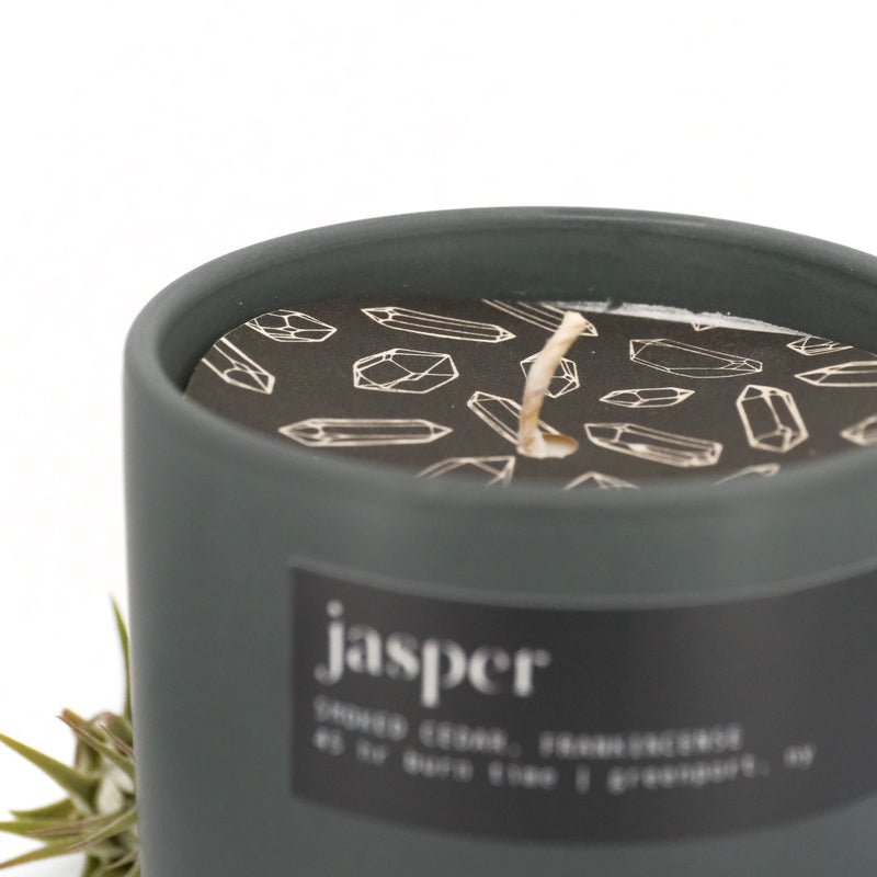 Jasper Soy Candle - Cedar + Frankincense
