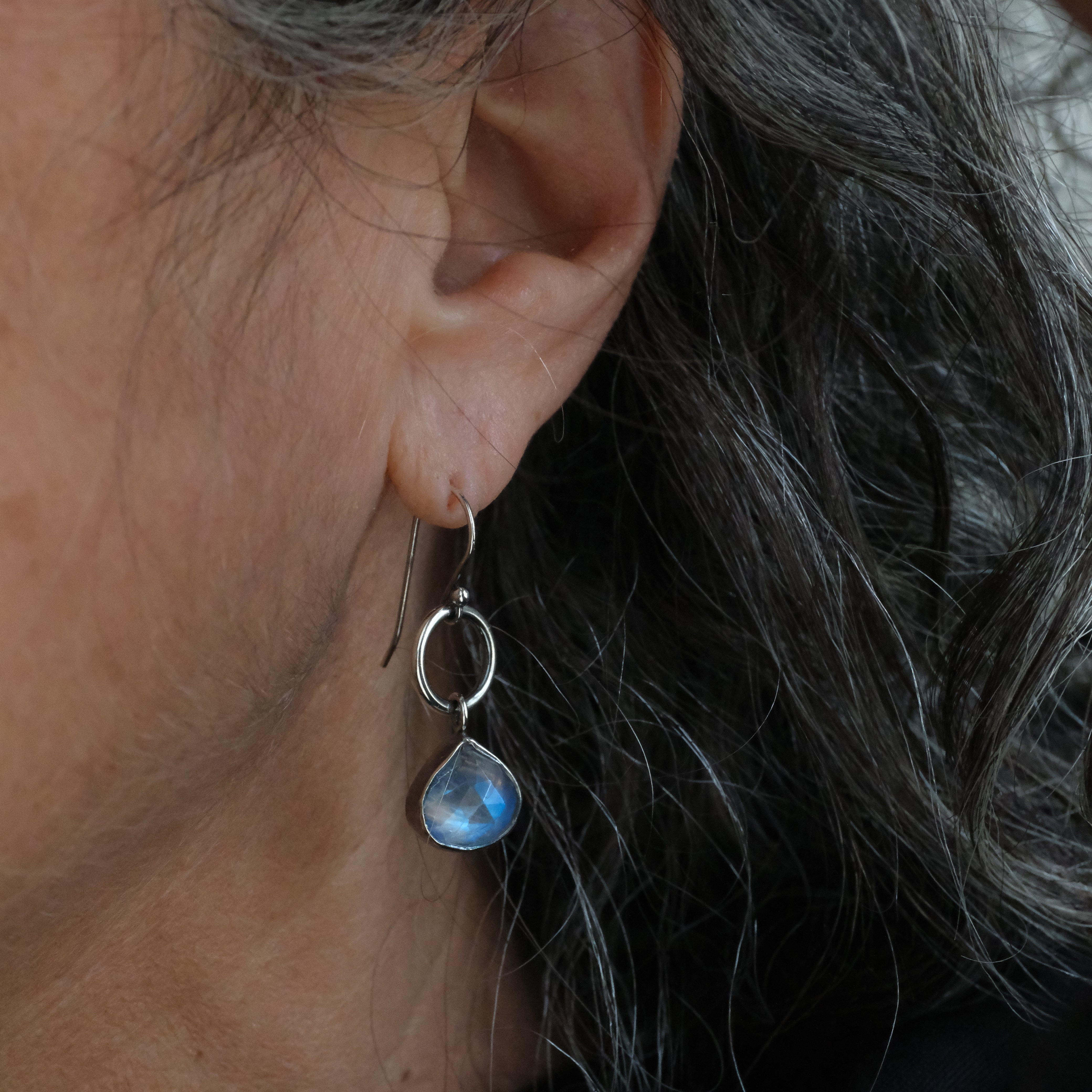 Drops of Neptune Moonstone Earrings