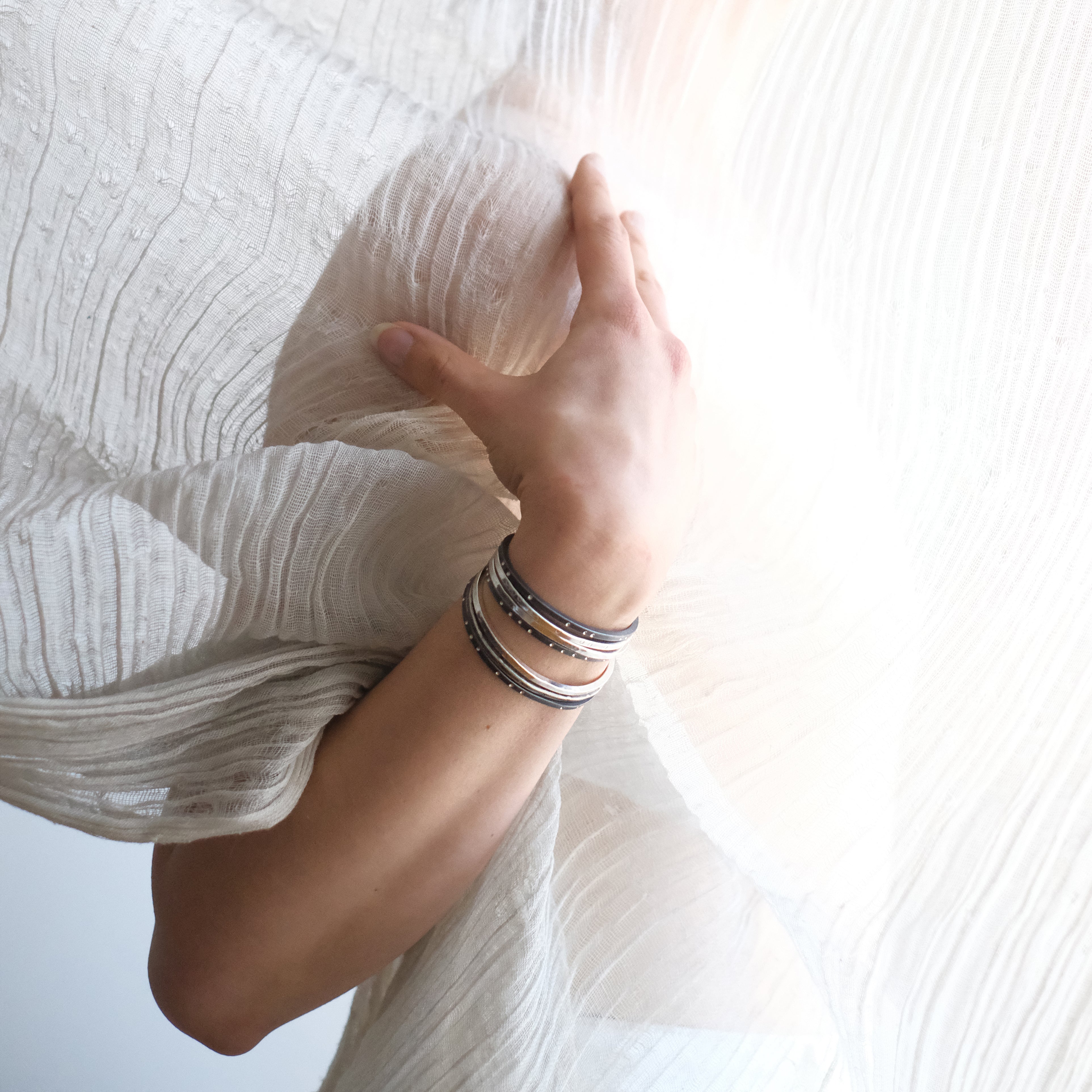 Textured Sterling Cuff
