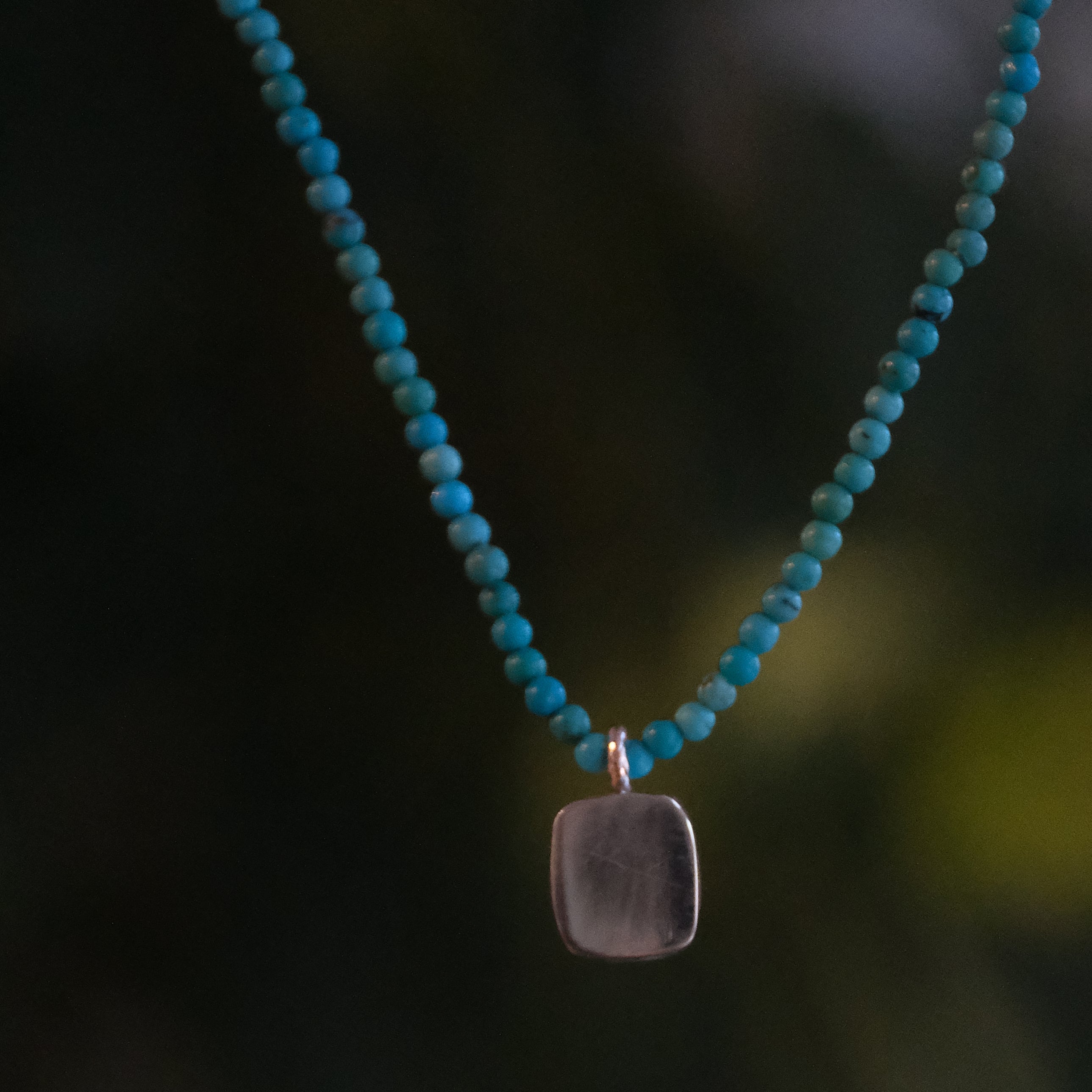 Turquoise + Aqua Tourmaline Crux Necklace - One of a Kind