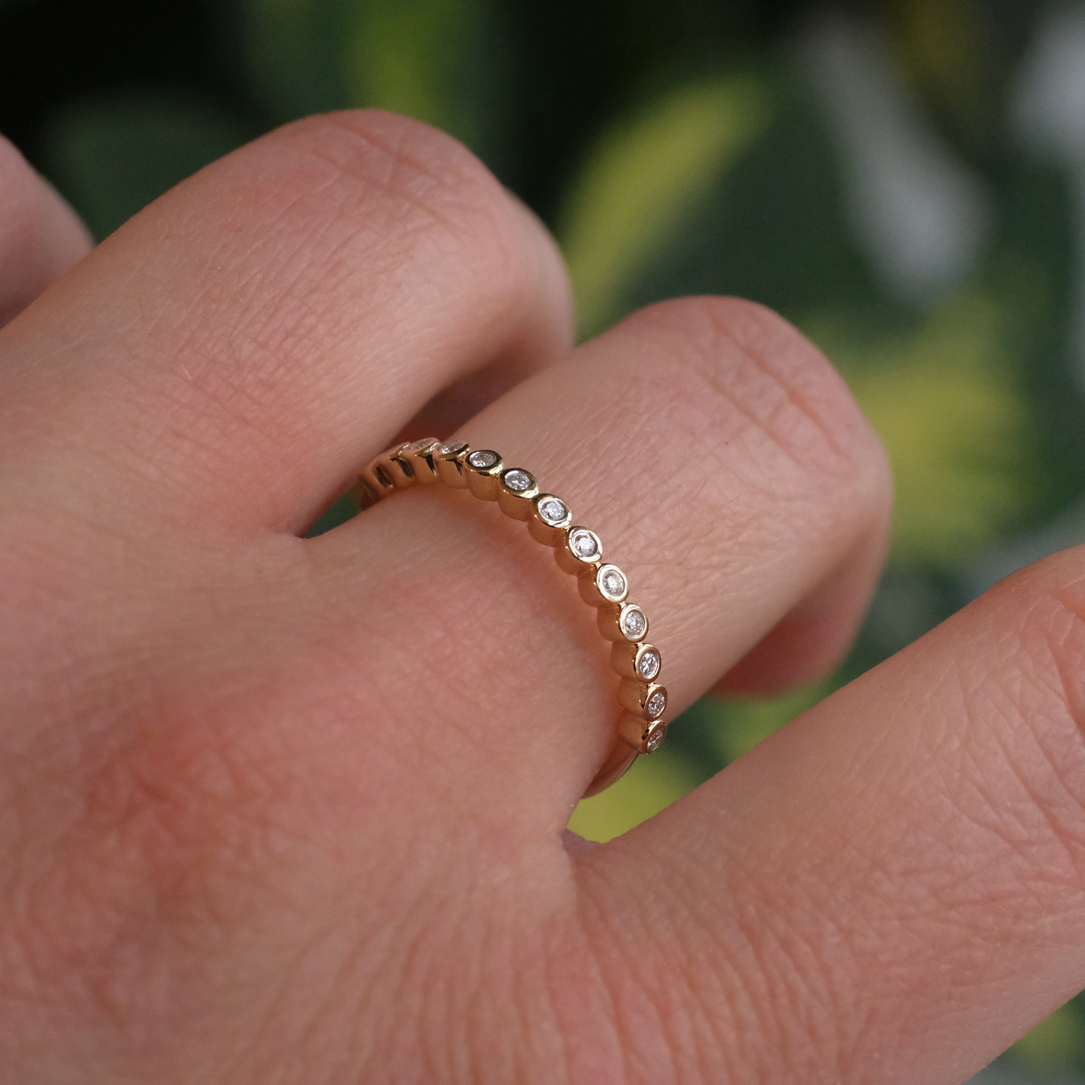 14k + Diamond Sunrise Ring