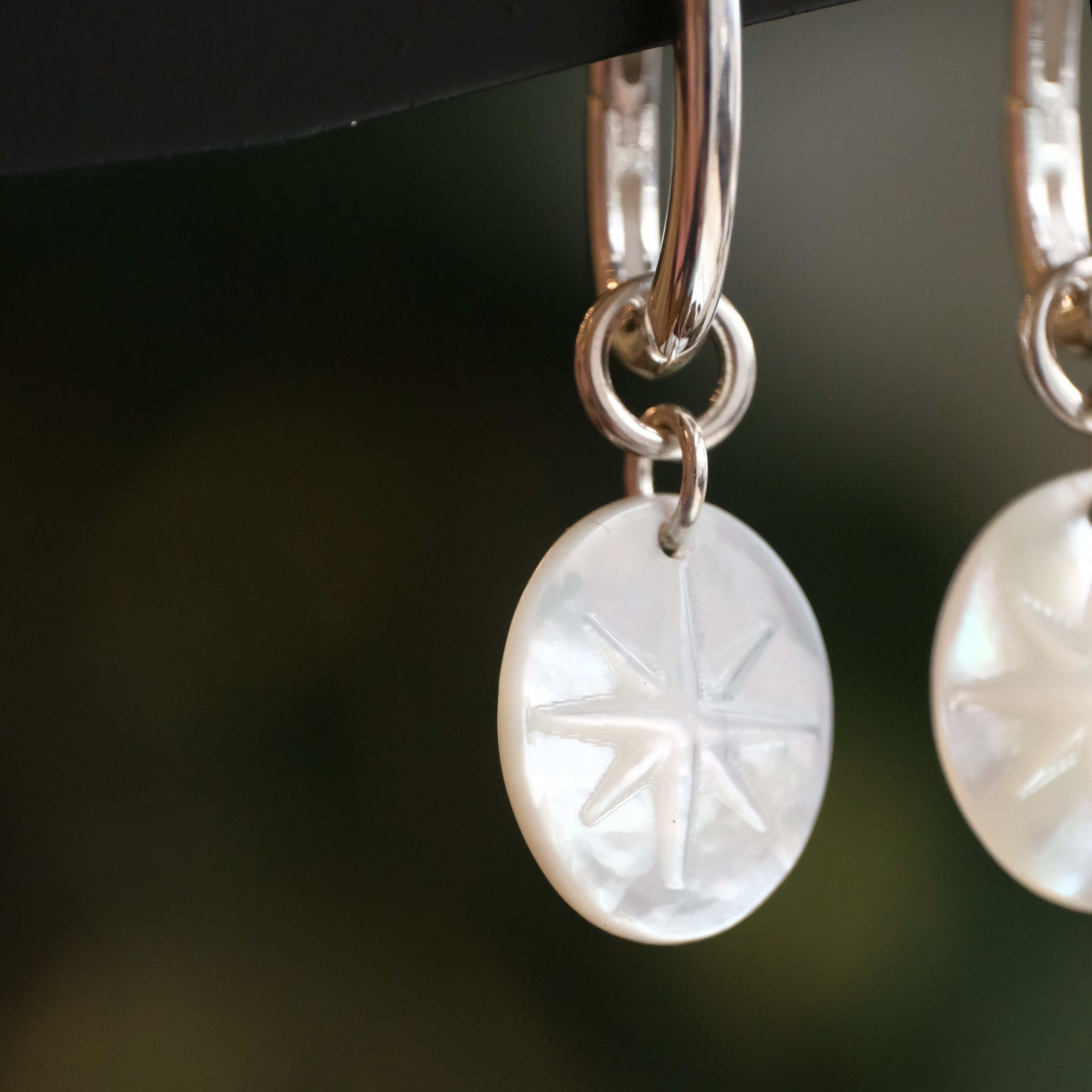 Guiding Star Mother of Pearl Two-in-One Earrings