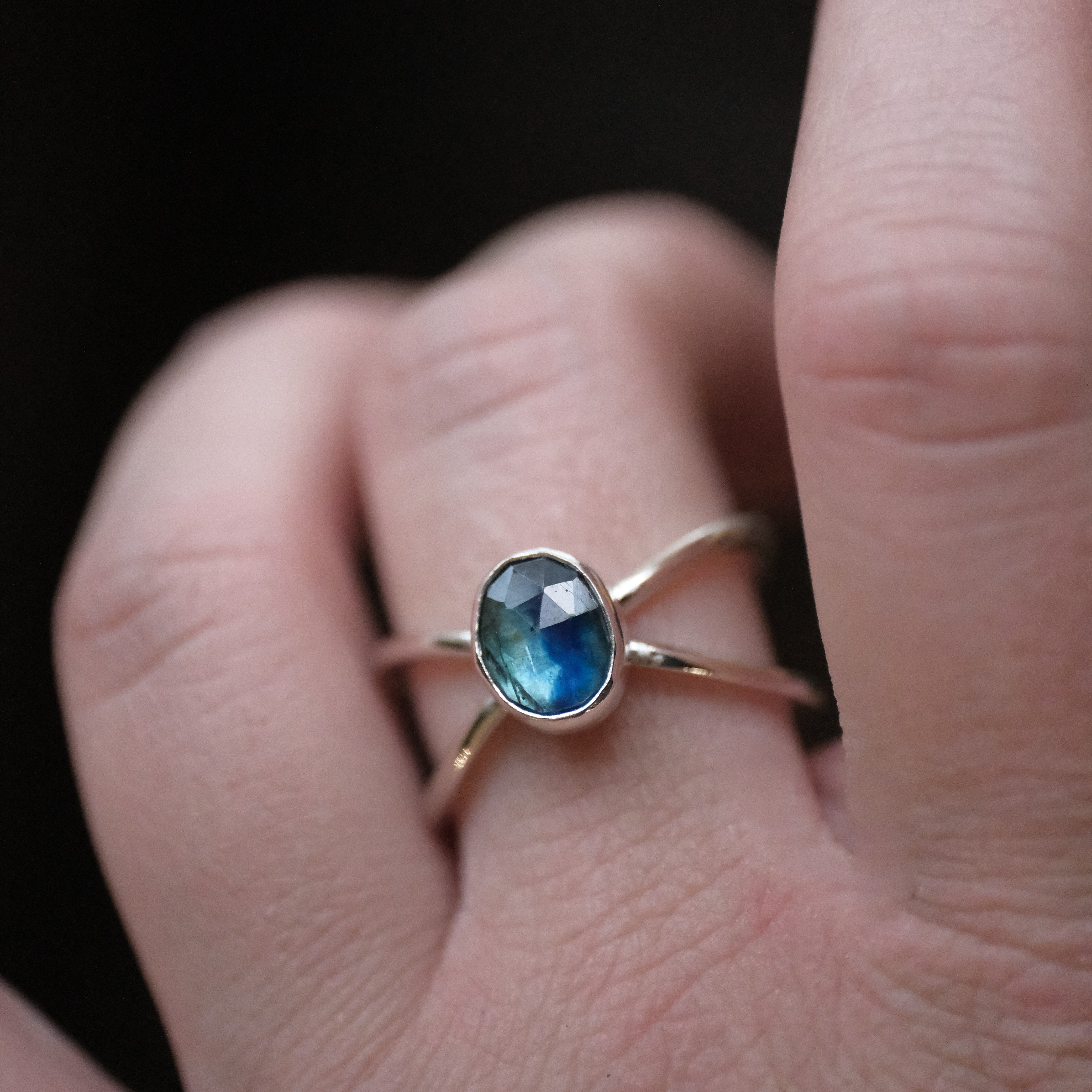 Kyanite Atom Ring (Size 9.5) - One of a Kind