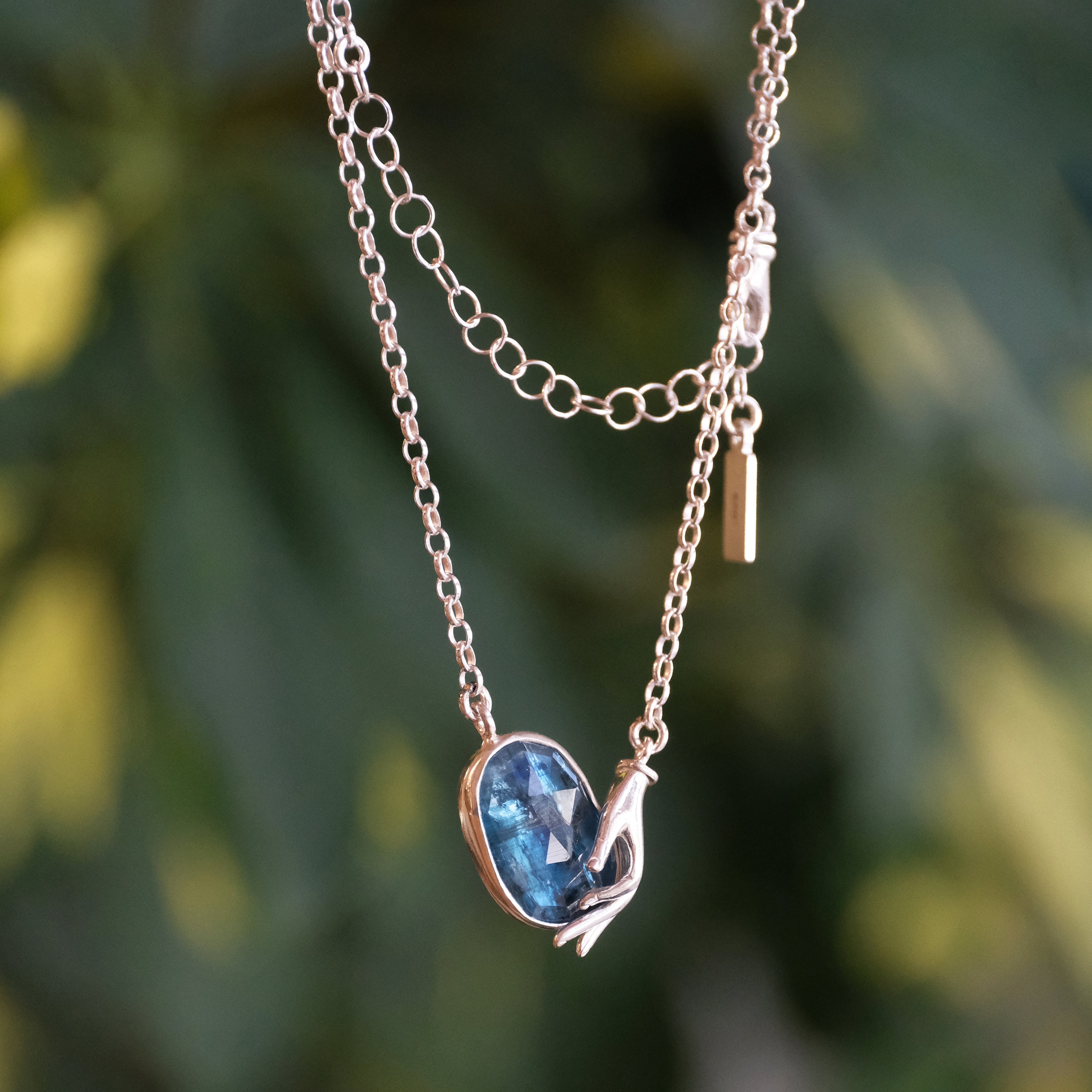 Ocean Kyanite Mercy Necklace - One of a Kind