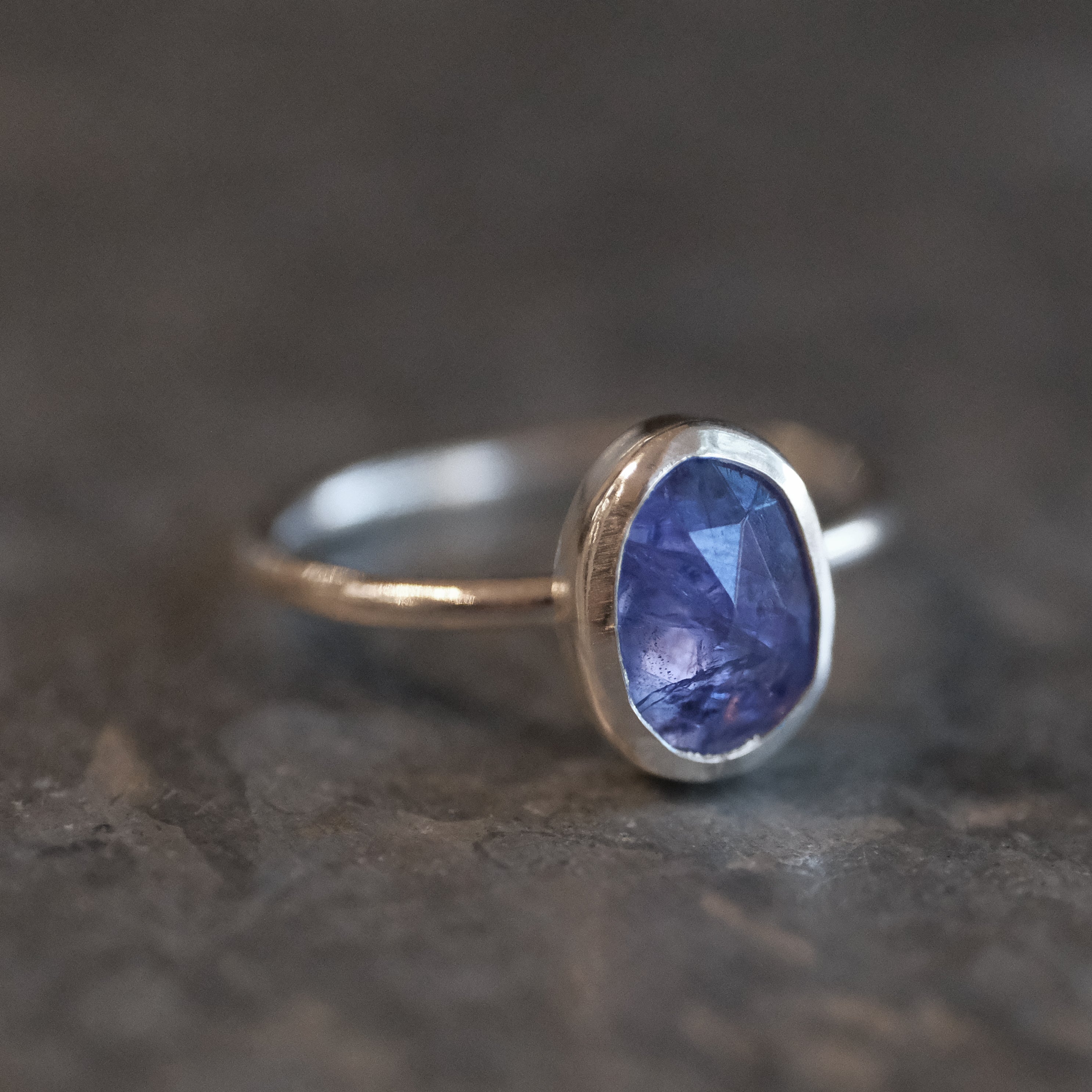 Teeny Tanzanite Chiquito Ring (Size 6) - One of a Kind