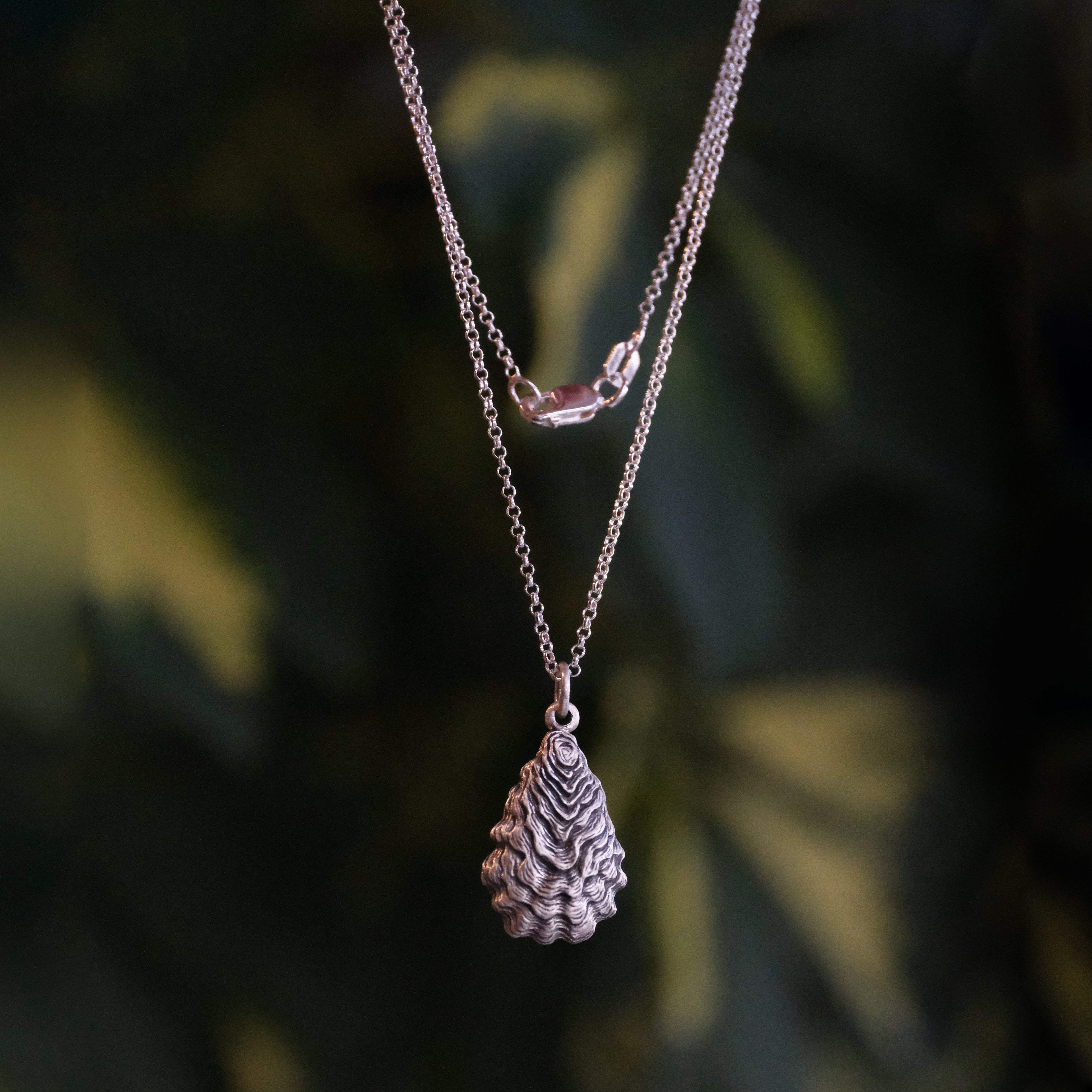 Sterling Oyster Necklace
