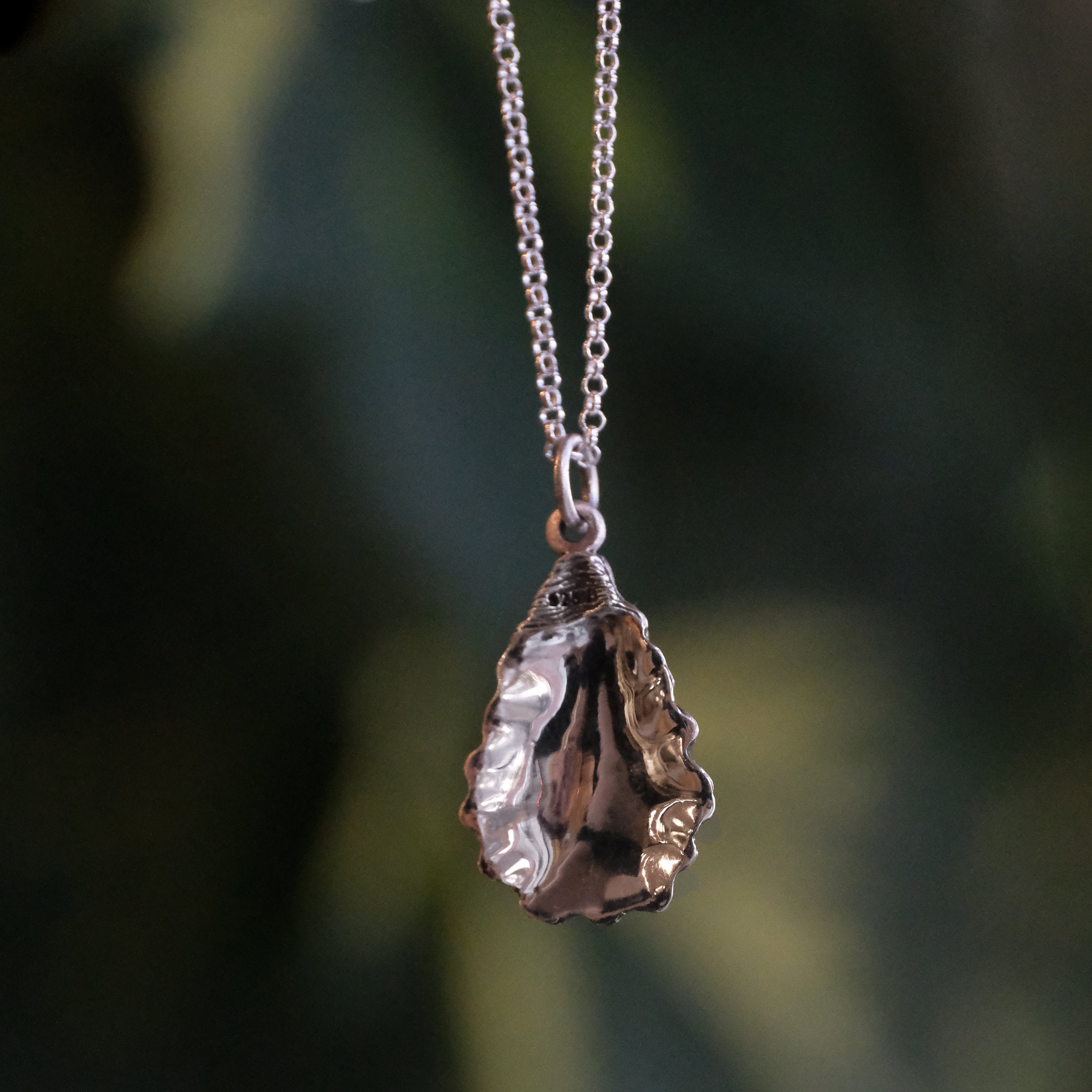 Sterling Oyster Necklace