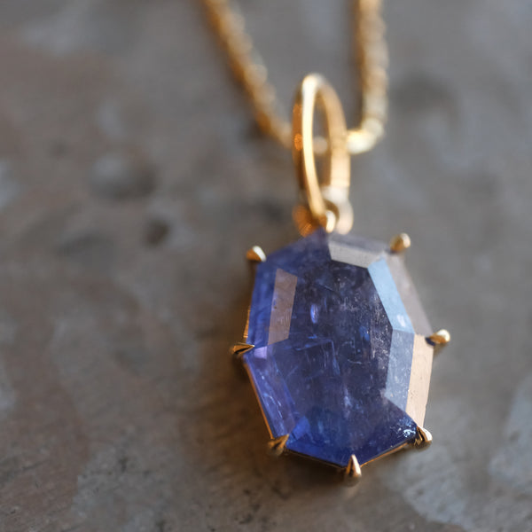 14k + Sapphire Rainbow Earrings