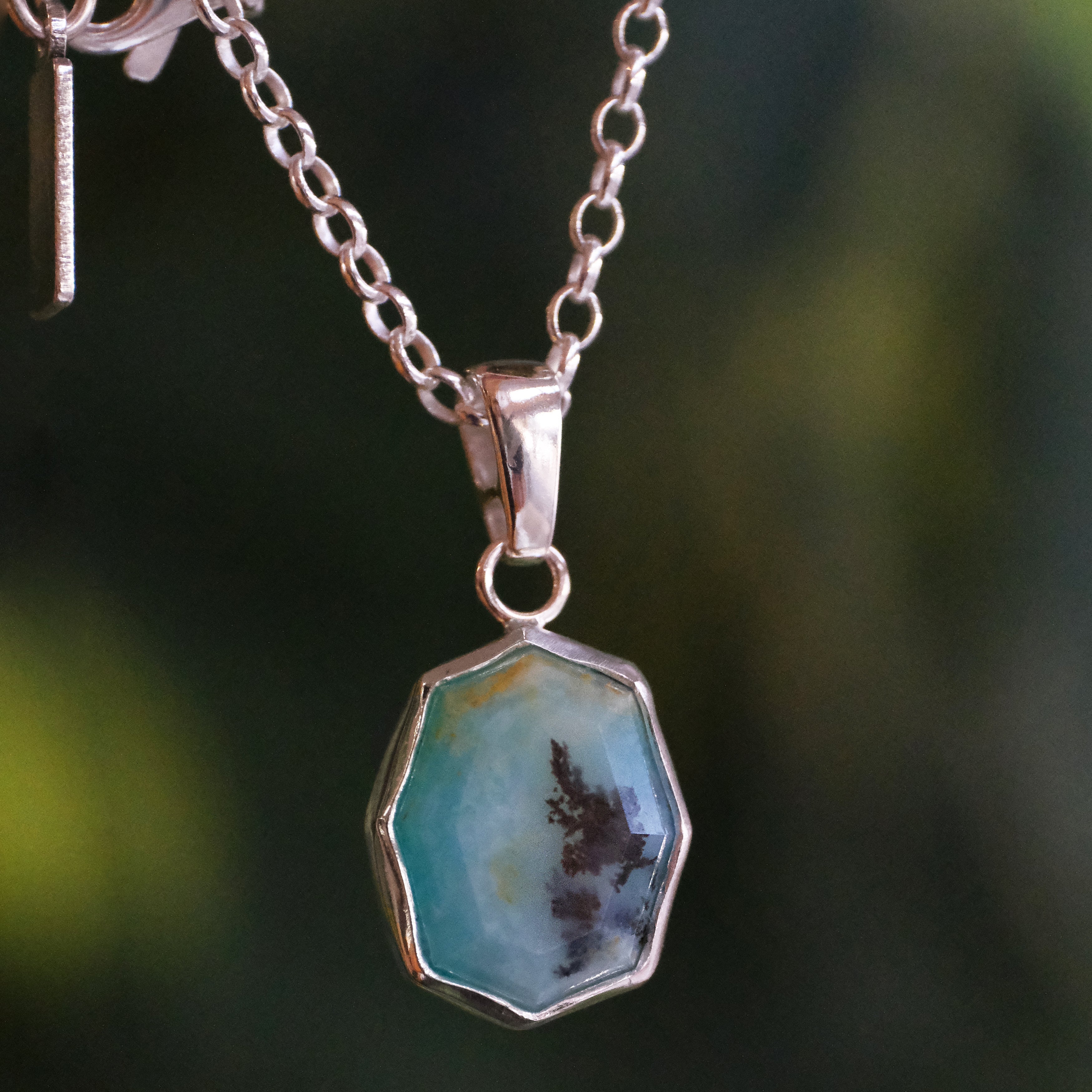 Peruvian Opal Portrait Necklace - One of a Kind