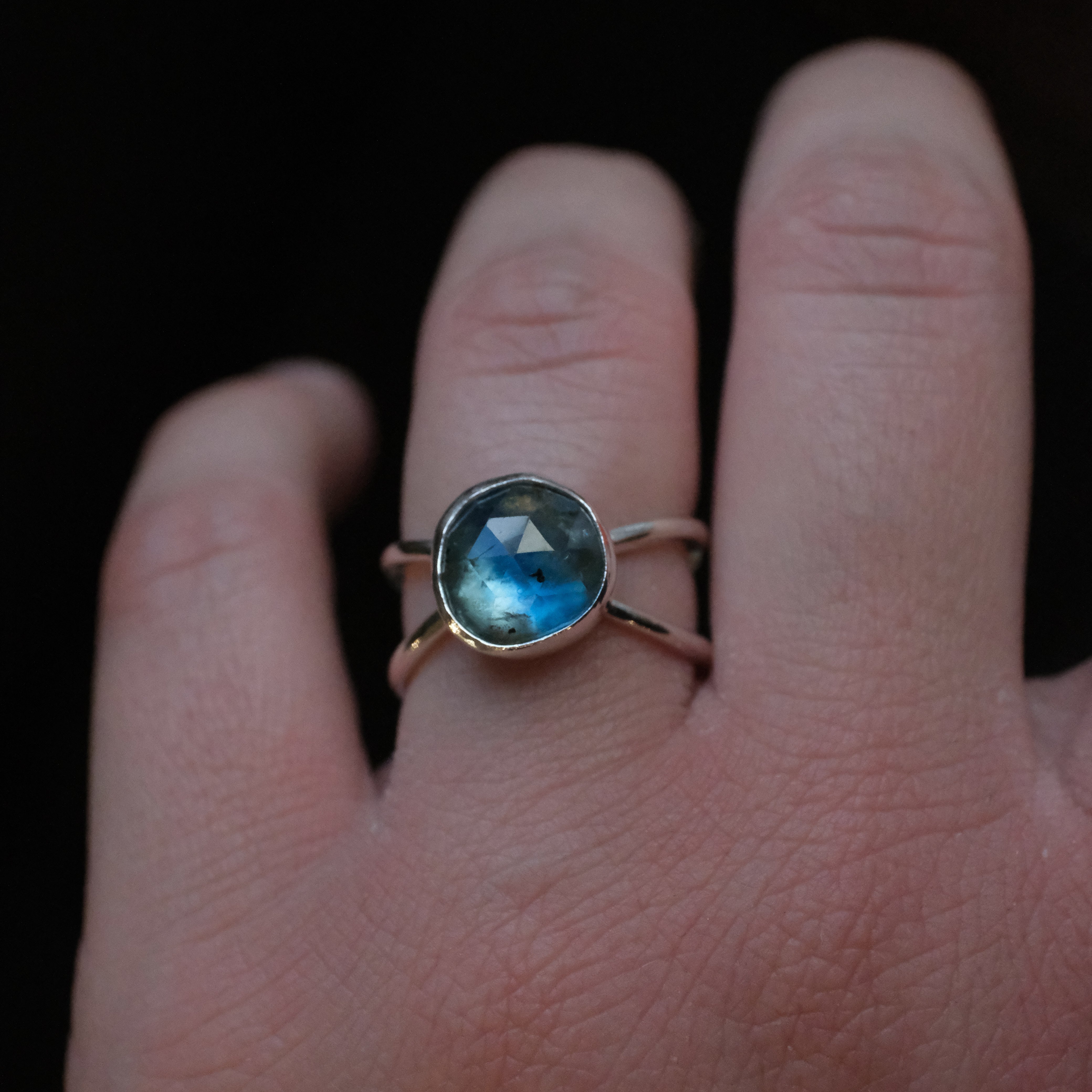 Kyanite Atom Ring (Size 6) - One of a Kind