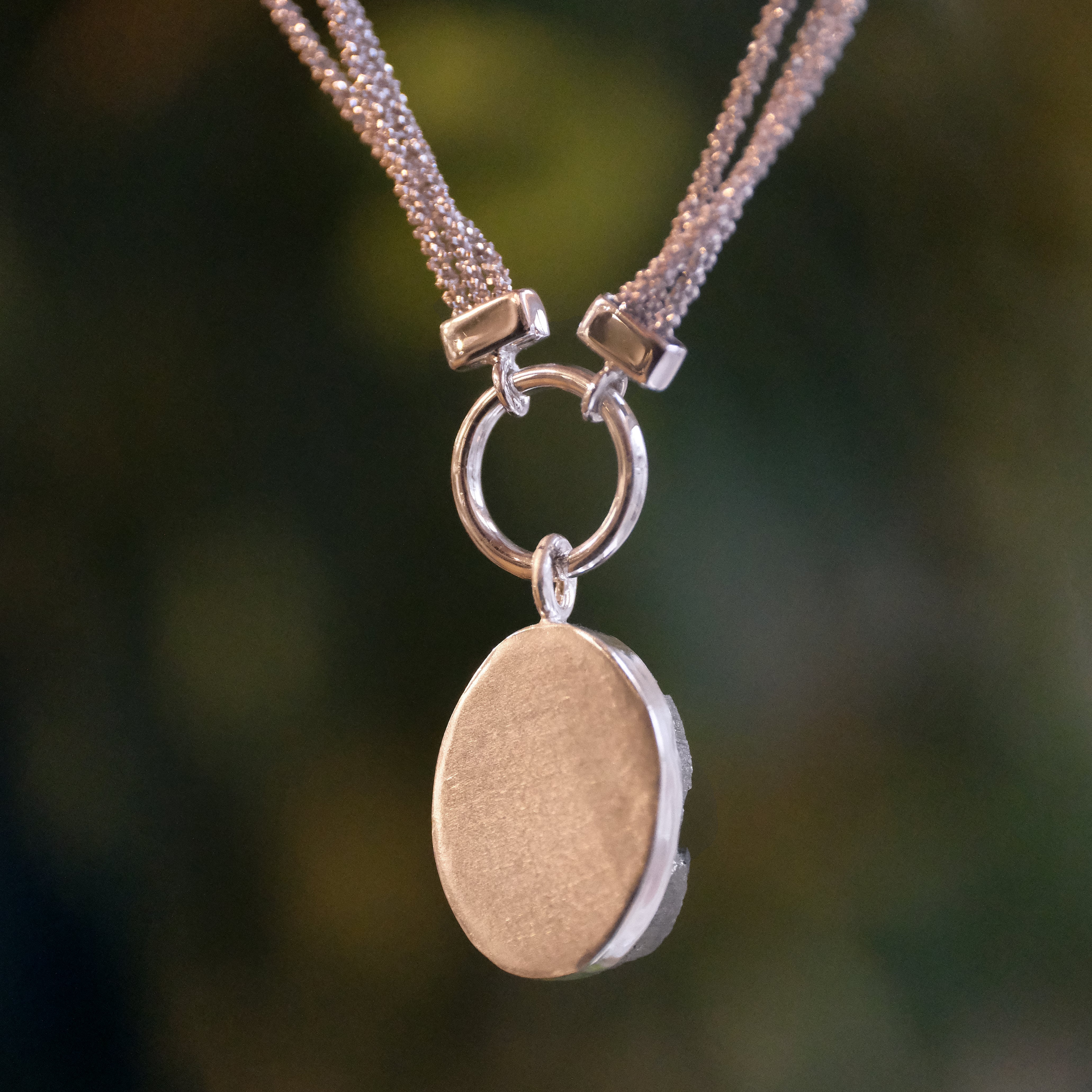 Pyrite + Sterling Malta Necklace - One of a Kind