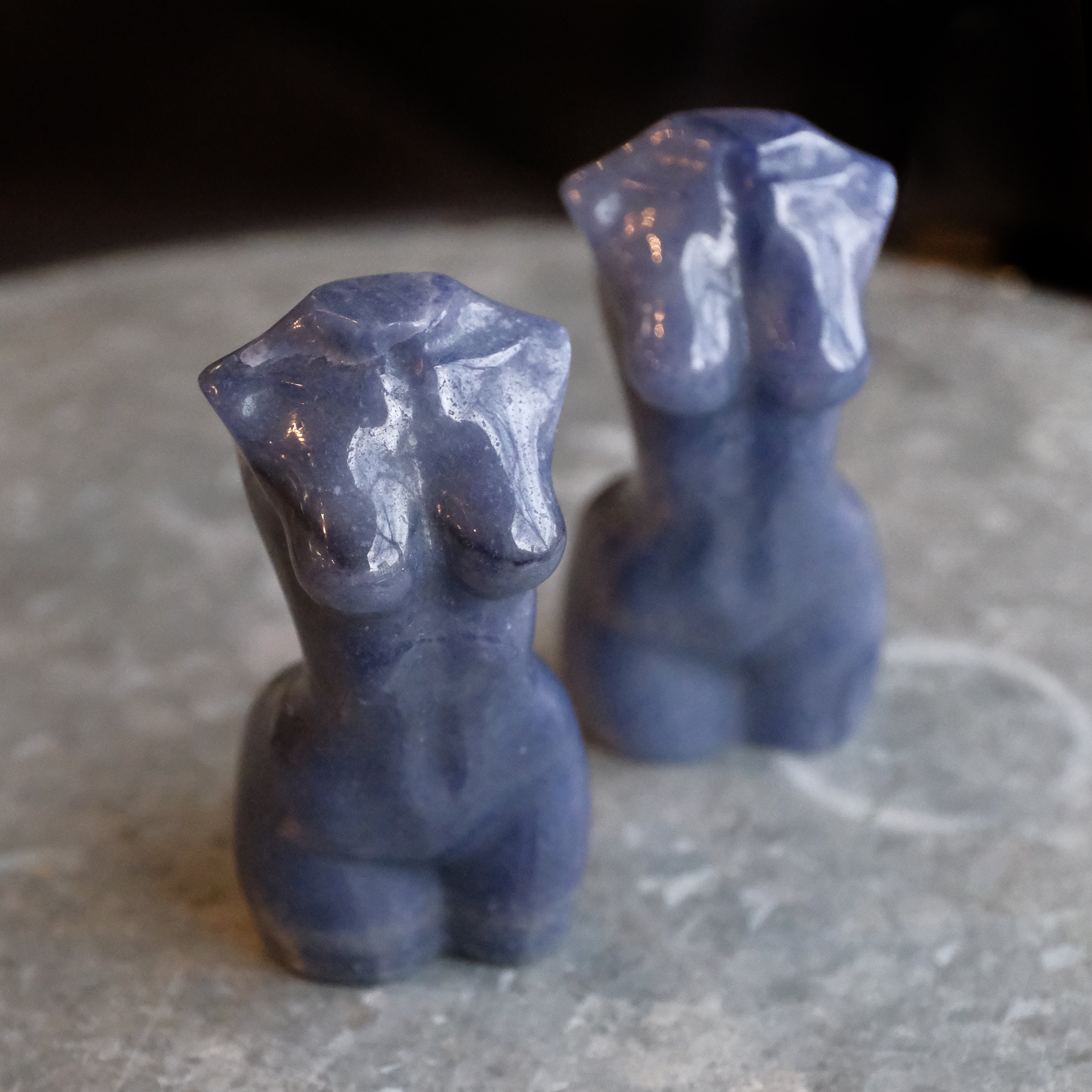 Hand Carved Blue Aventurine Body