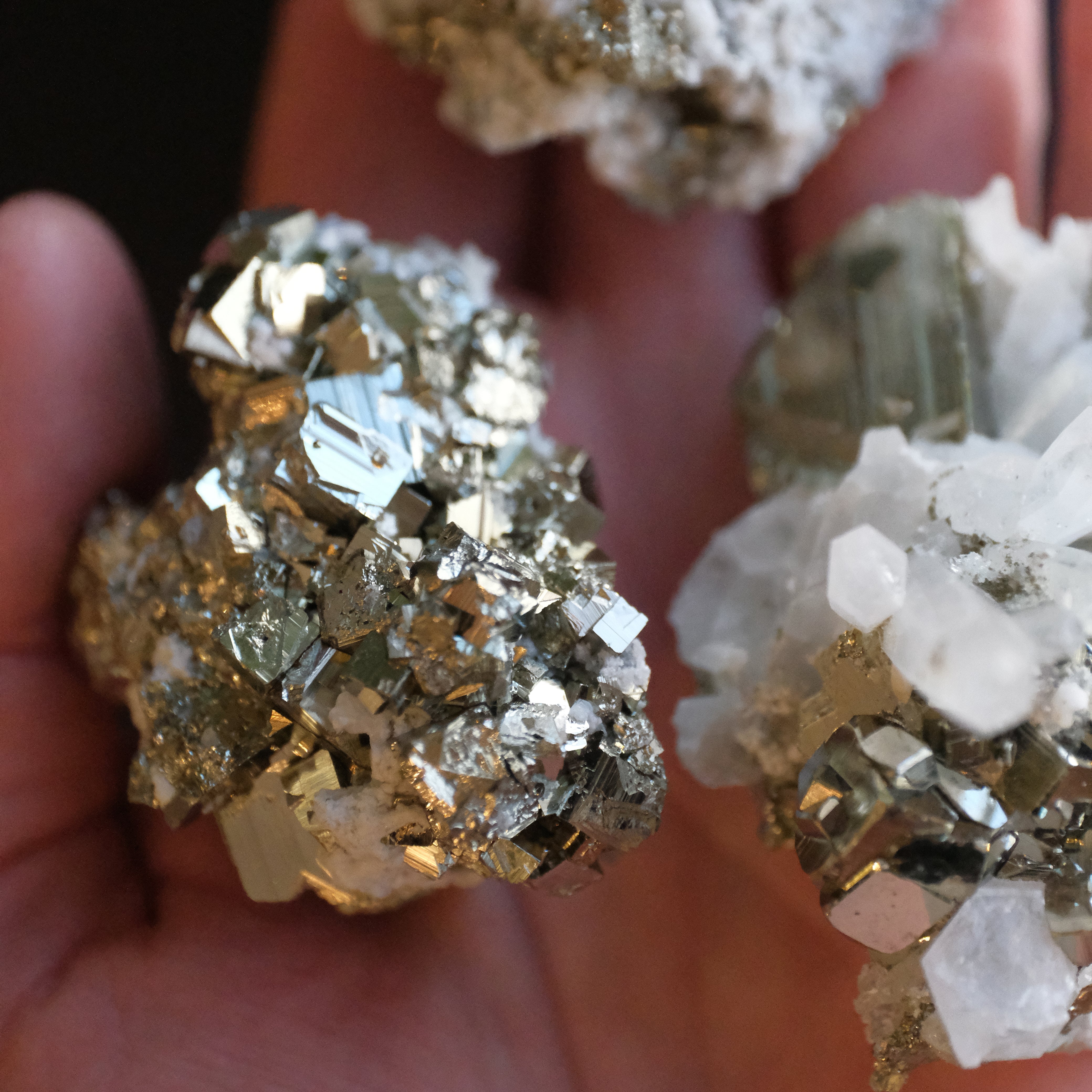 Peruvian Pyrite + Calcite Cluster