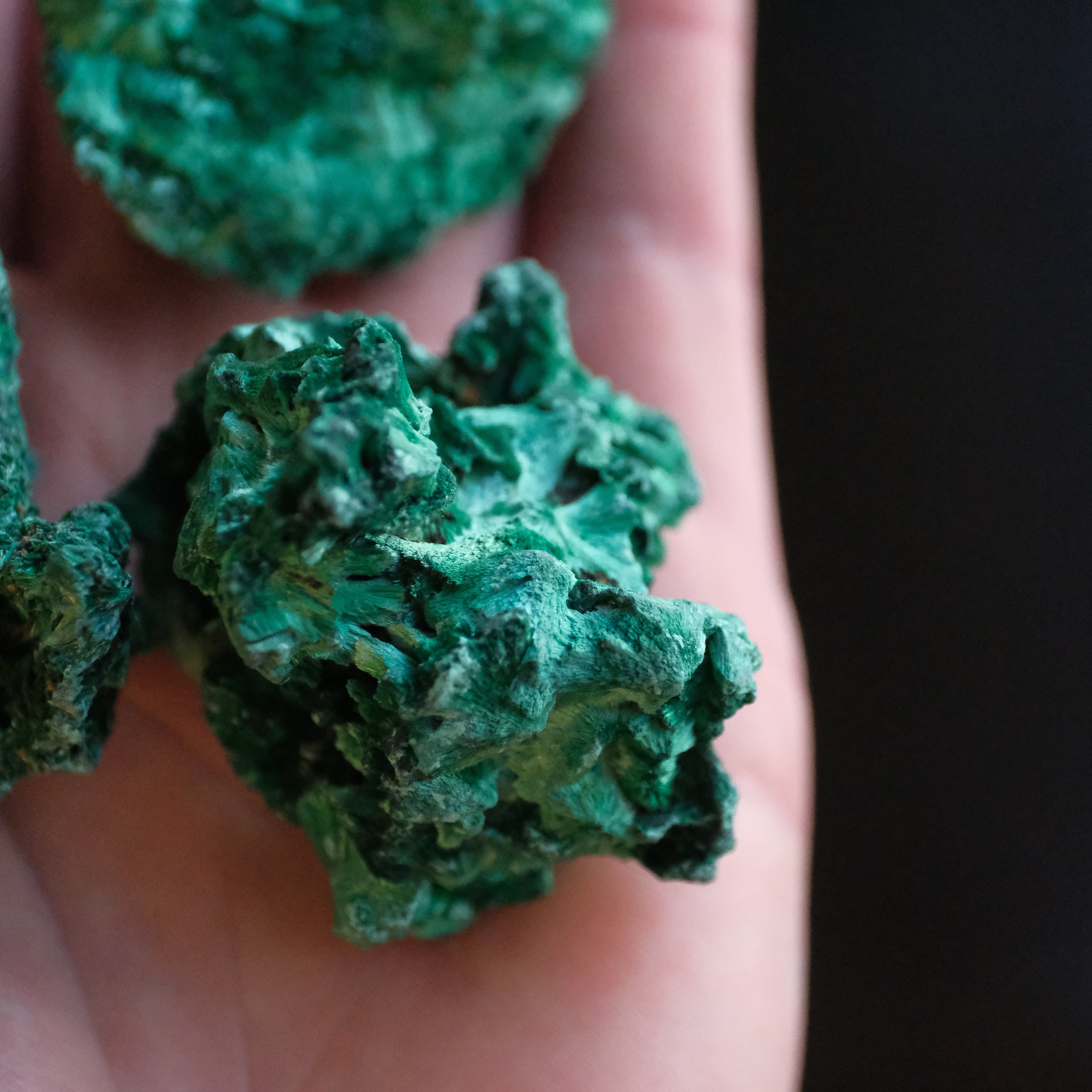 Mini Raw Velvet Malachite