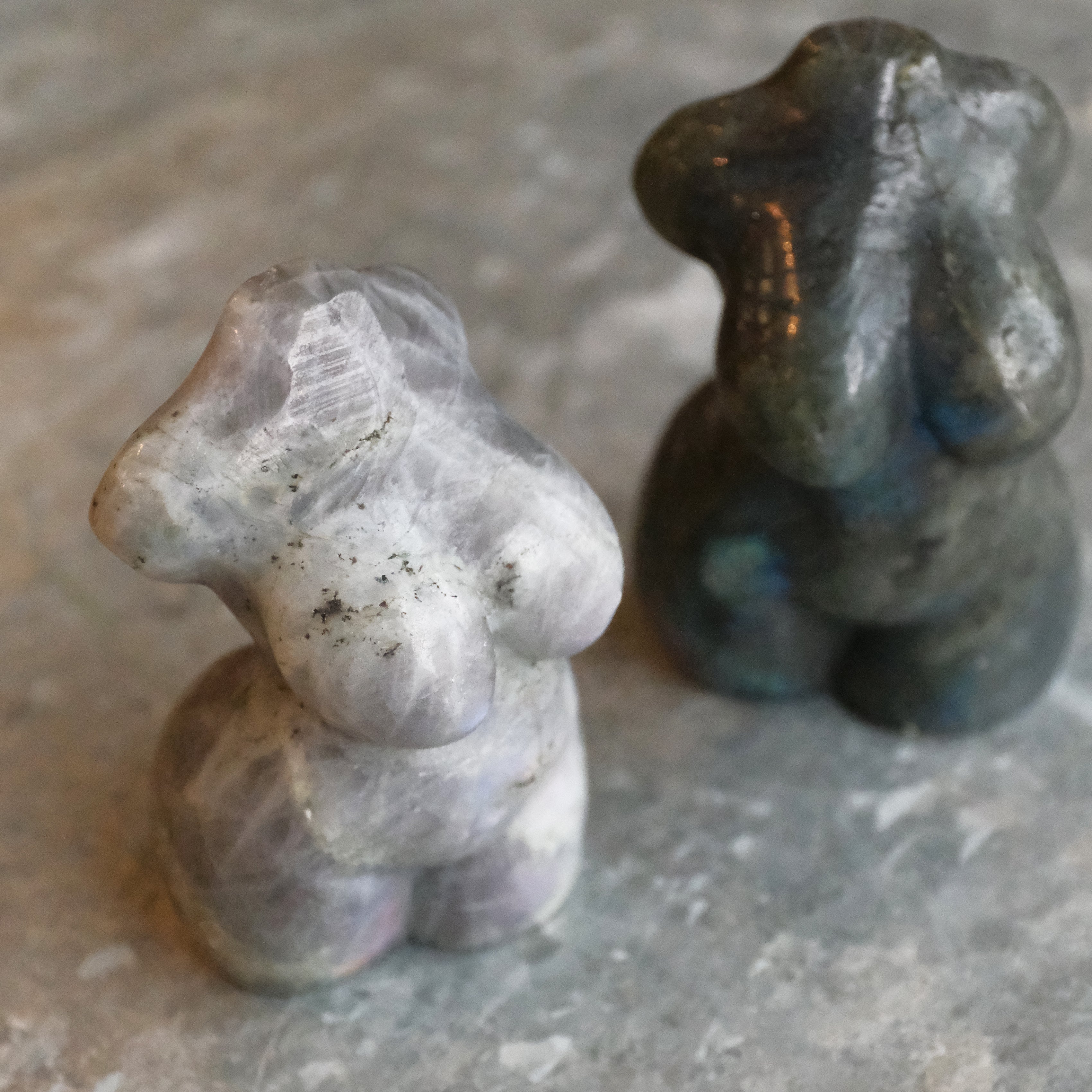 Hand Carved Labradorite Body