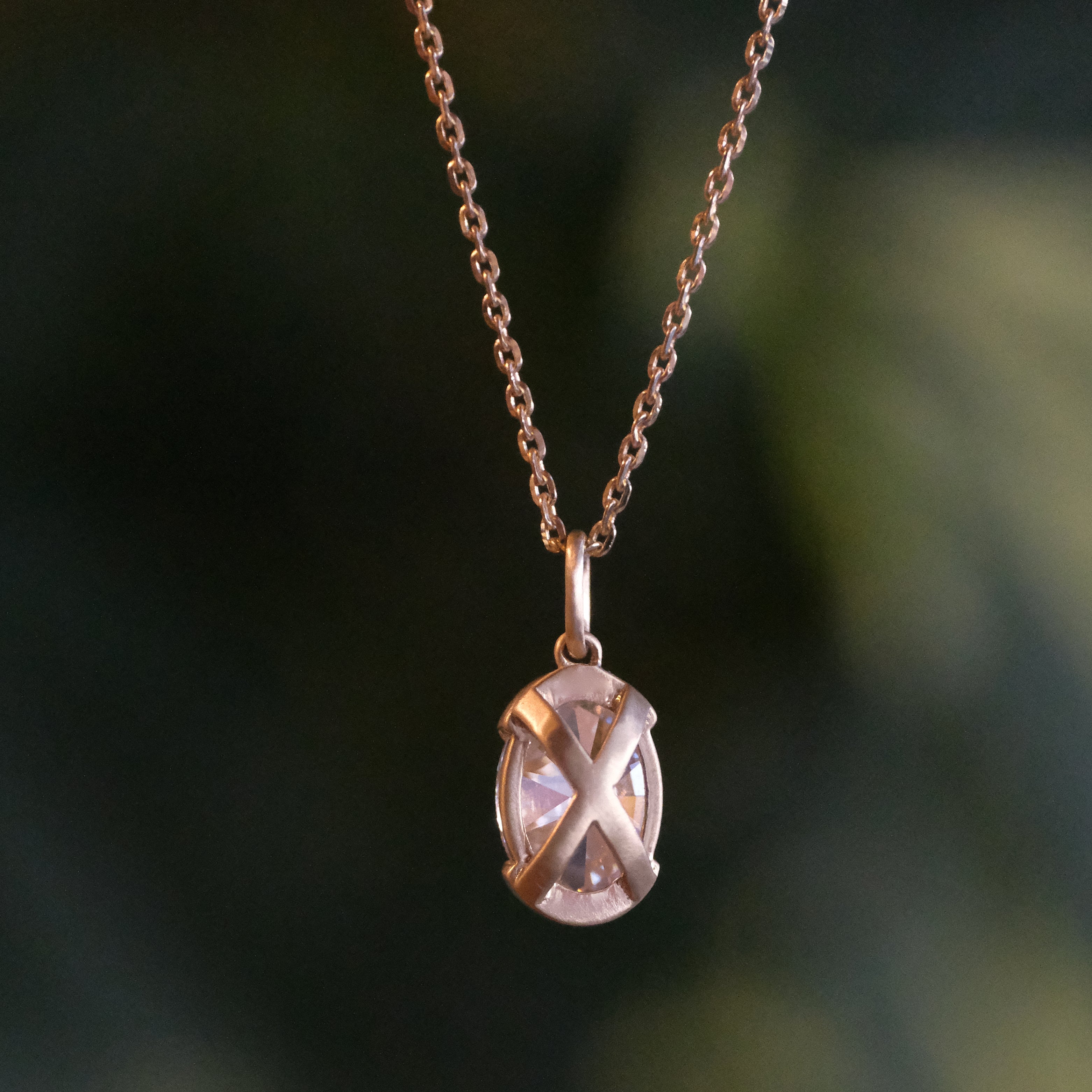 14k + Lab Diamond Sybara Necklace