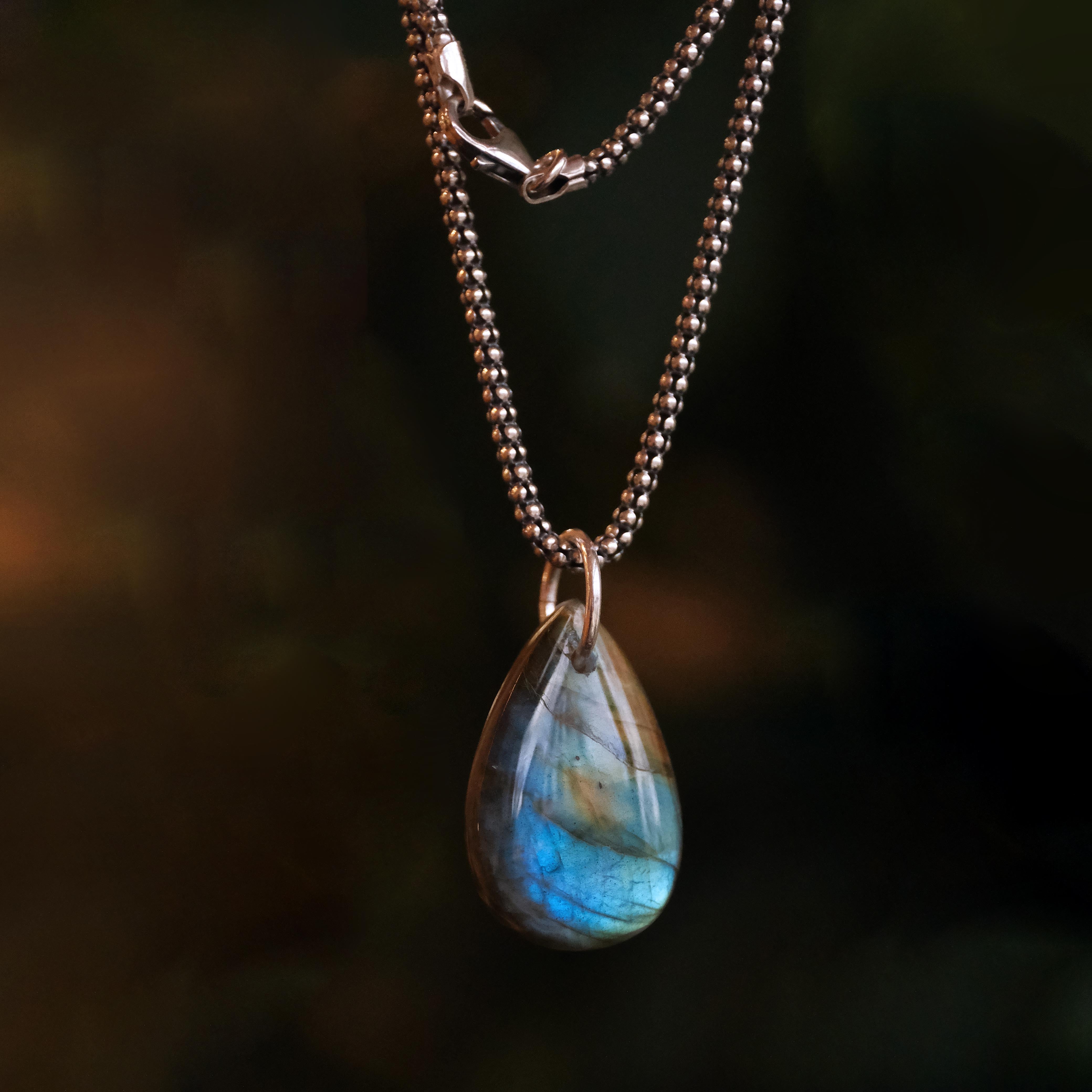 Revelation Labradorite + Sterling Necklace - One of a Kind