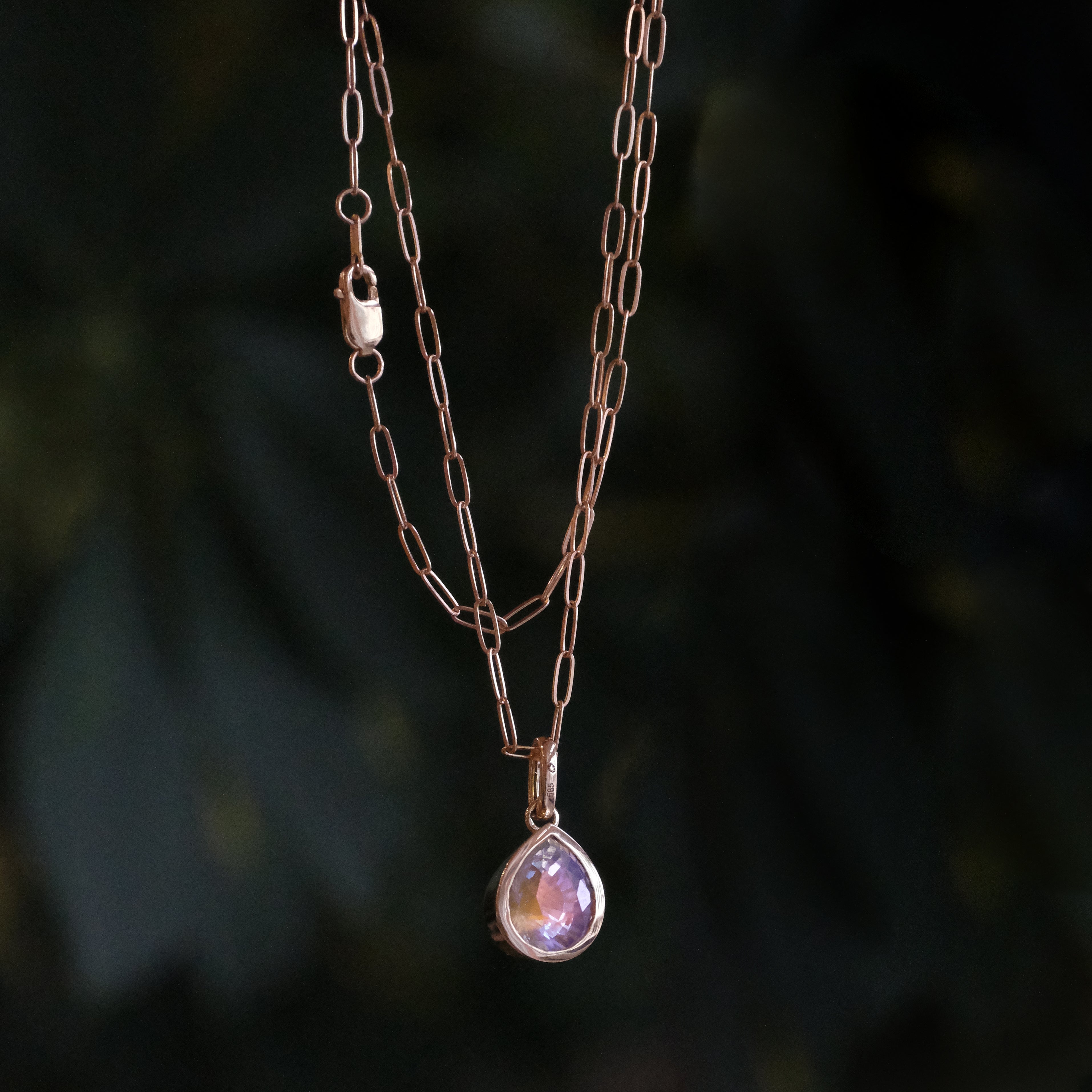 14k + Moonstone Rhiannon Necklace - One of a Kind