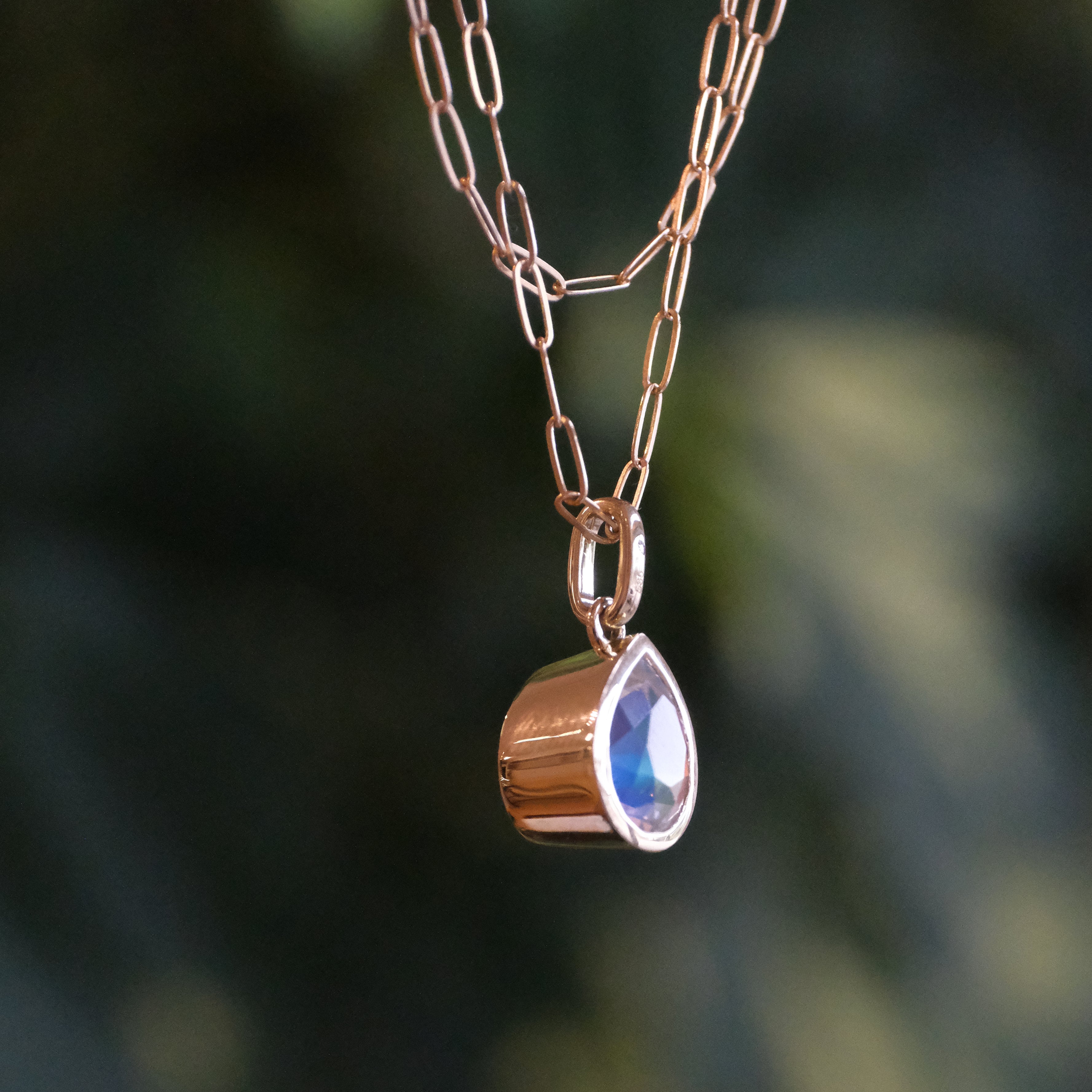14k + Moonstone Rhiannon Necklace - One of a Kind