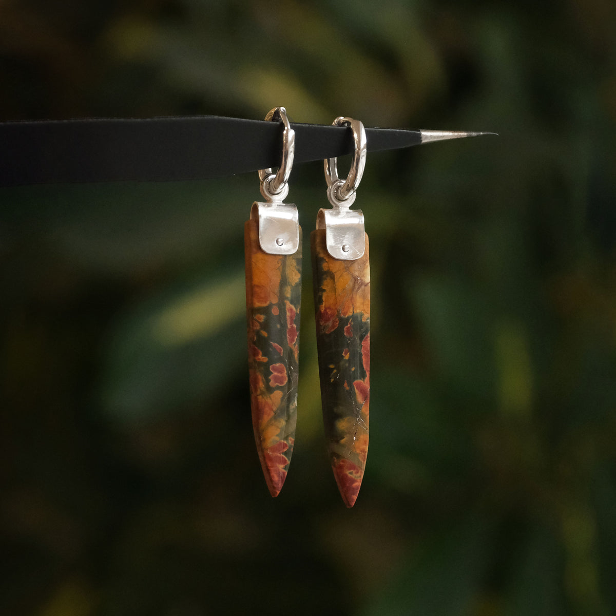 Red Creek Jasper Saddle Huggers - One of a Kind