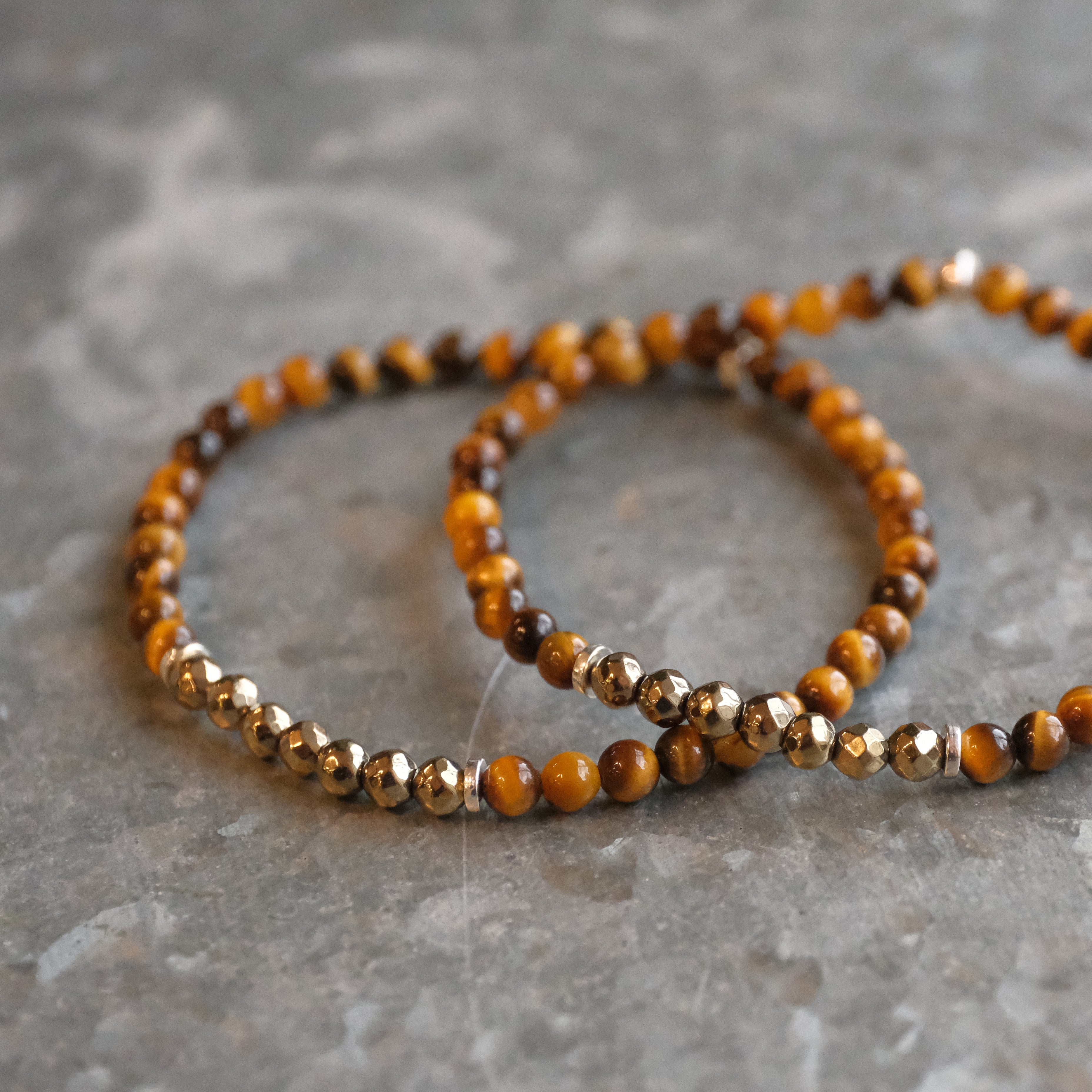 Pyrite + Tiger Eye Bracelet
