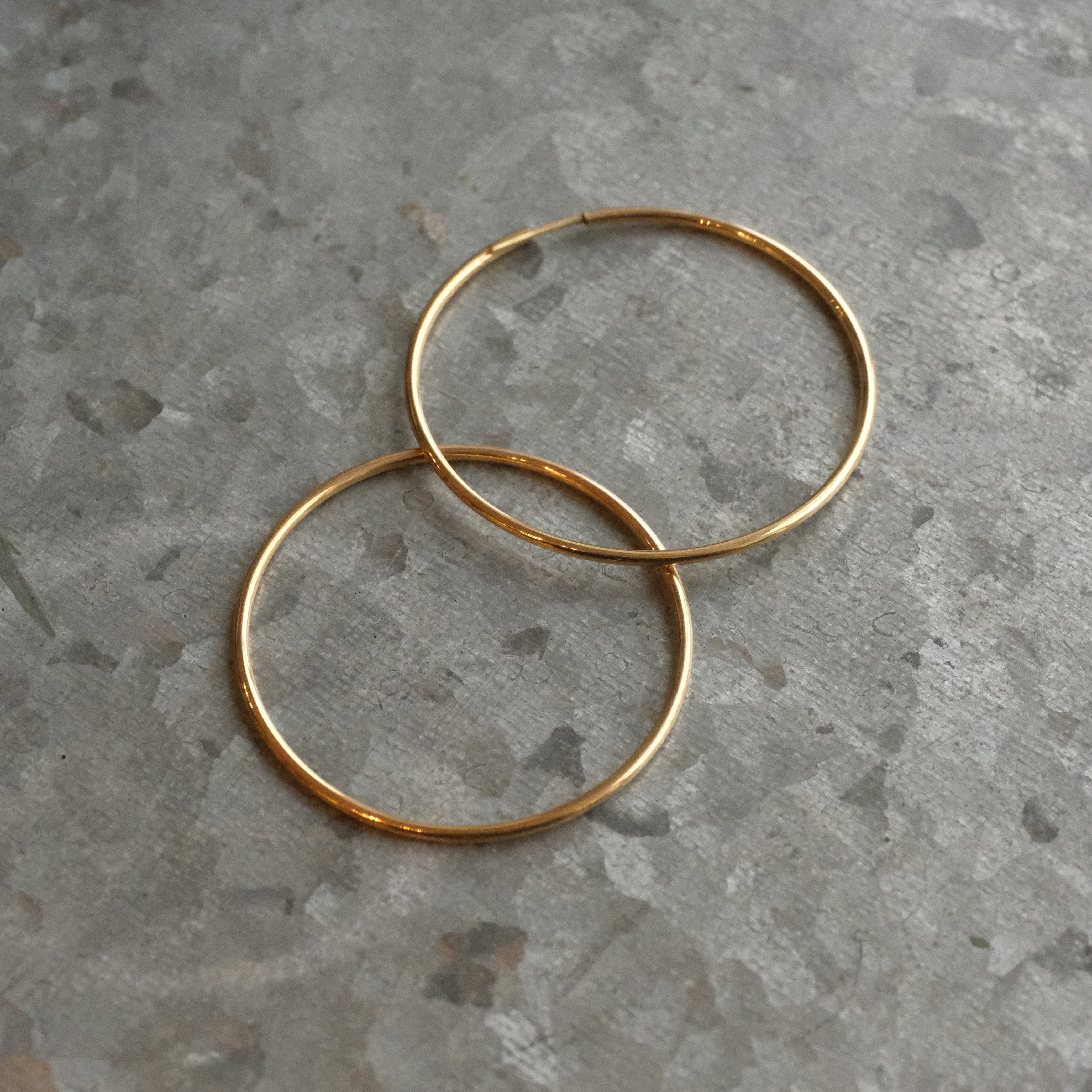 14k Infinity Hoops