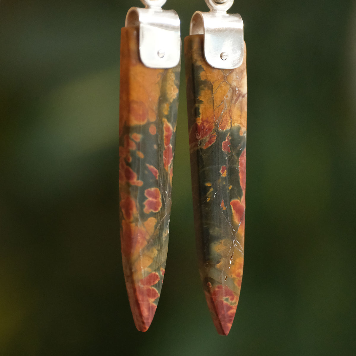 Red Creek Jasper Saddle Huggers - One of a Kind