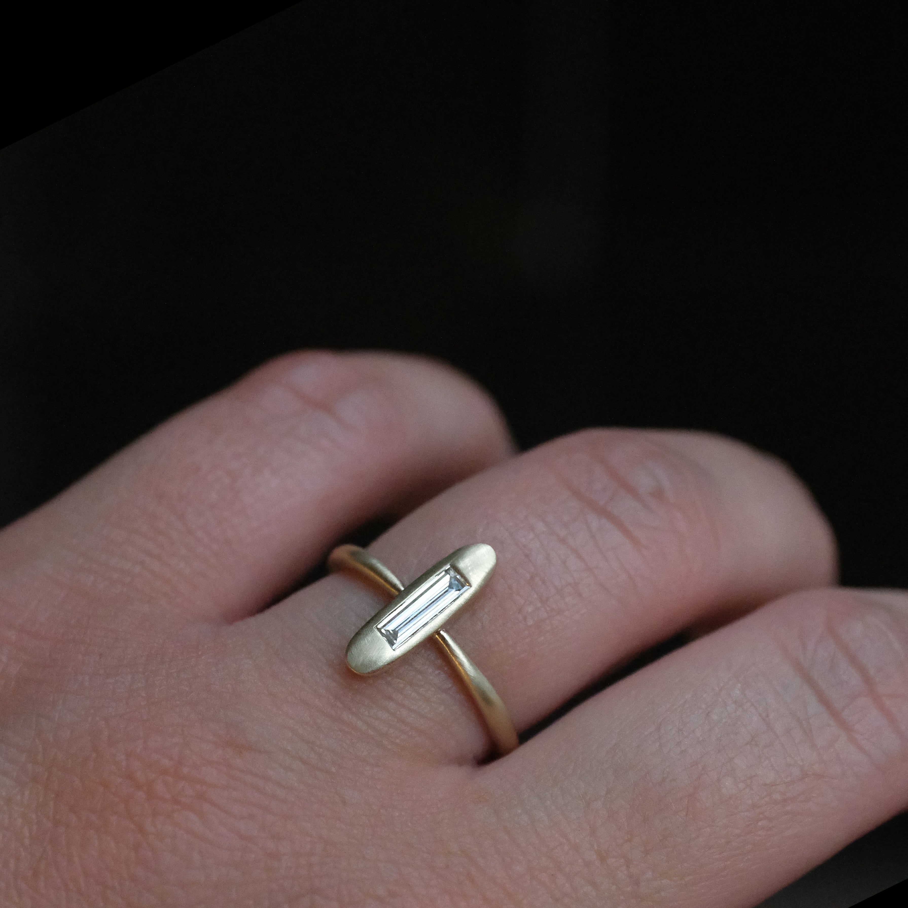 14k + Natural Diamond Seedling Ring - One of a Kind