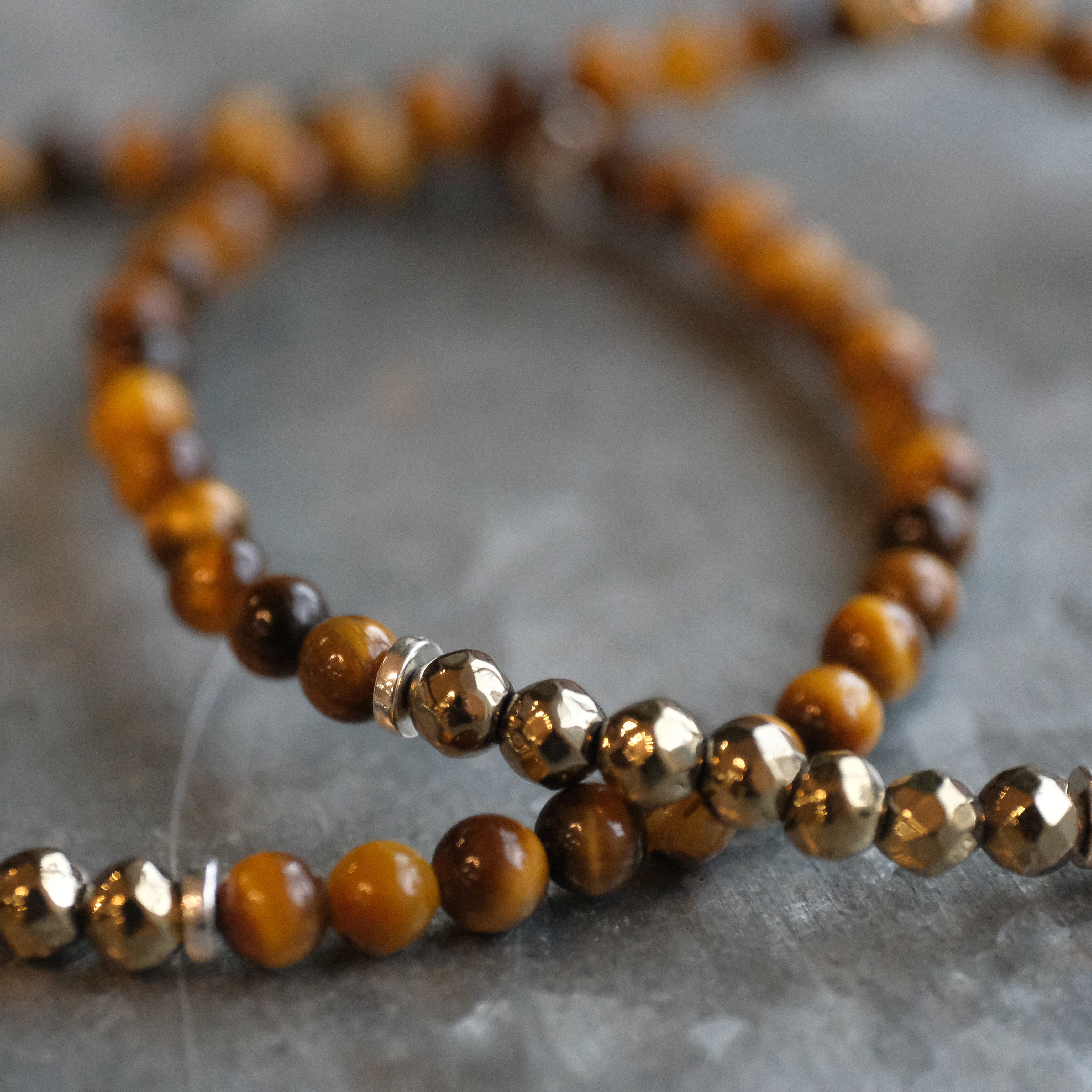 Pyrite + Tiger Eye Bracelet