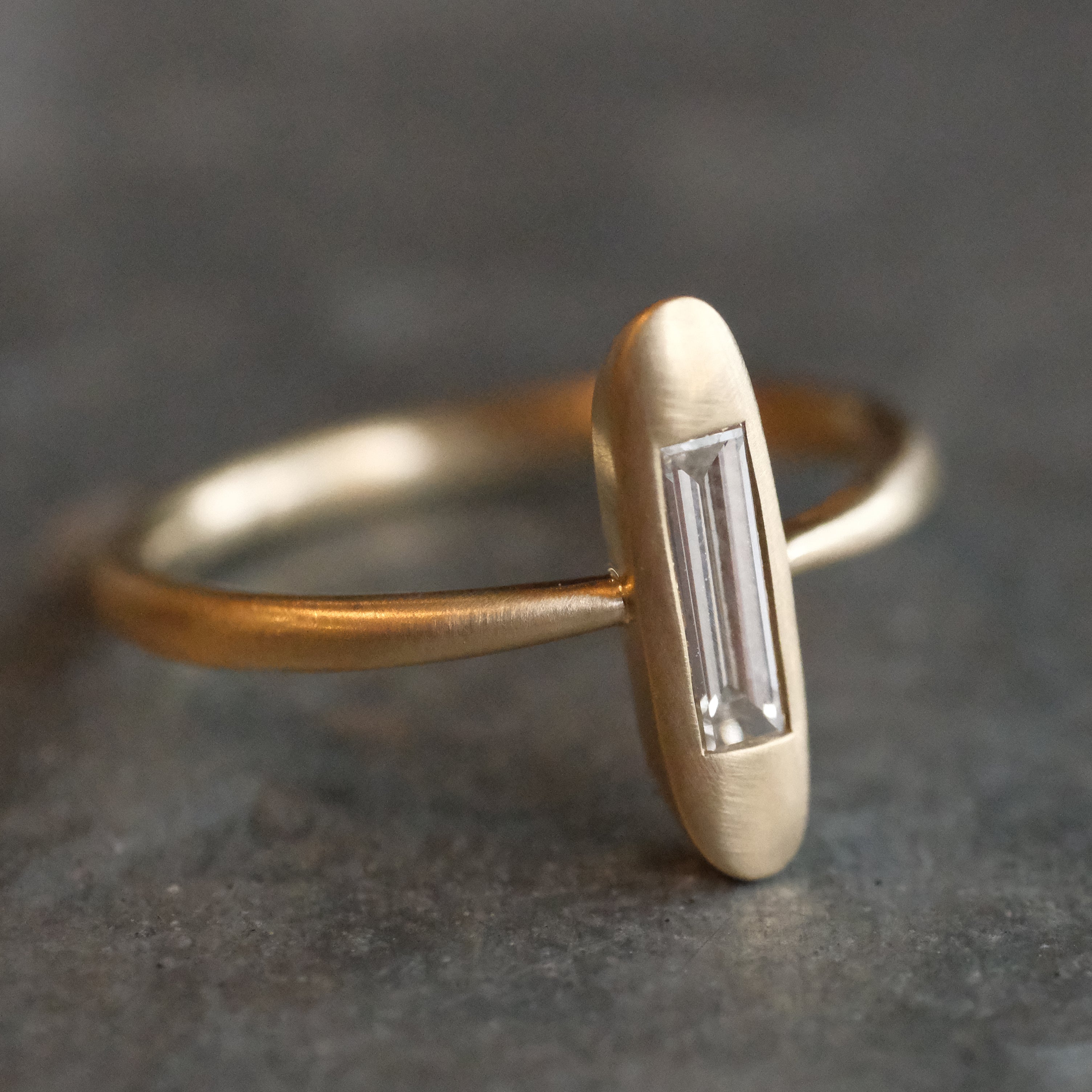 14k + Natural Diamond Seedling Ring - One of a Kind