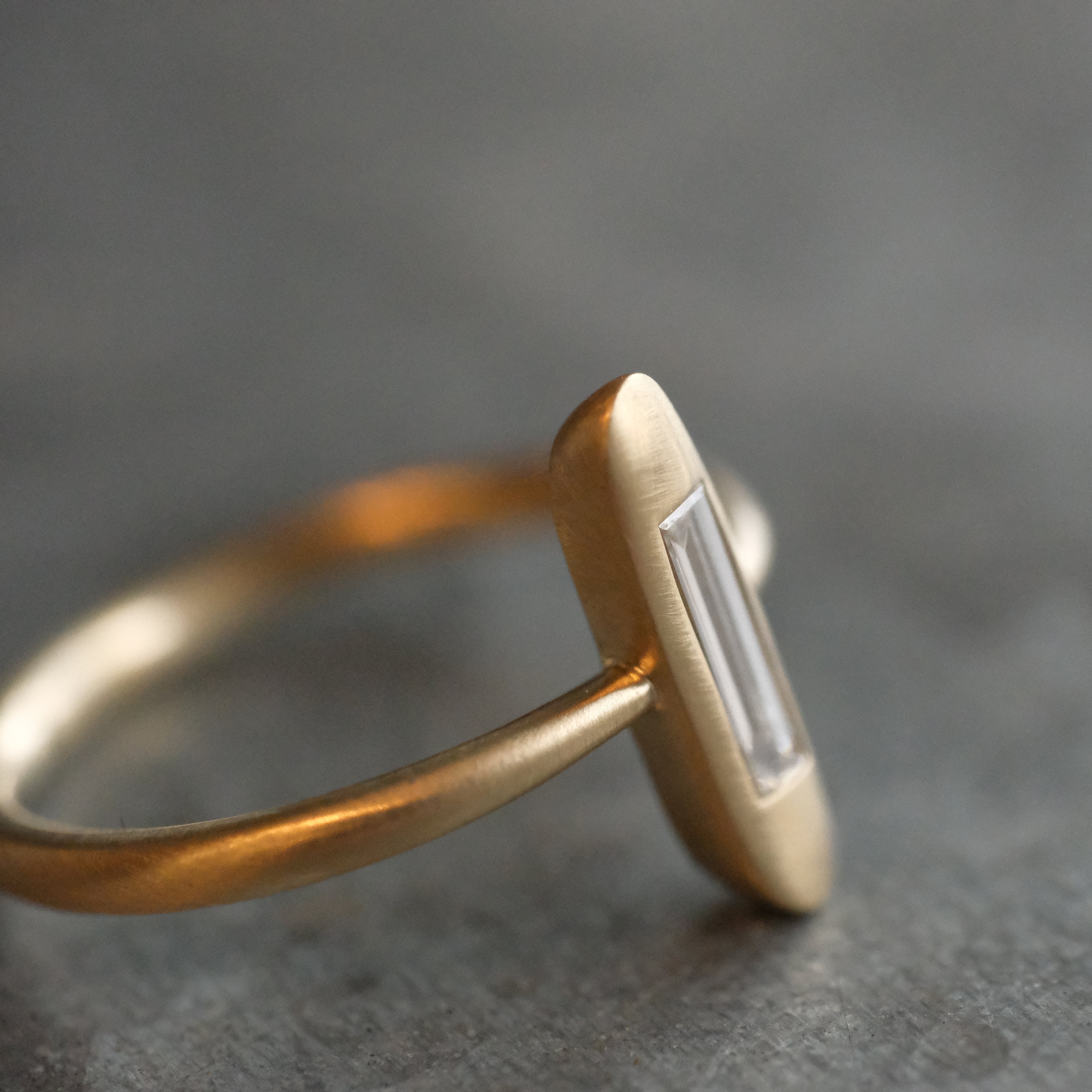 14k + Natural Diamond Seedling Ring - One of a Kind