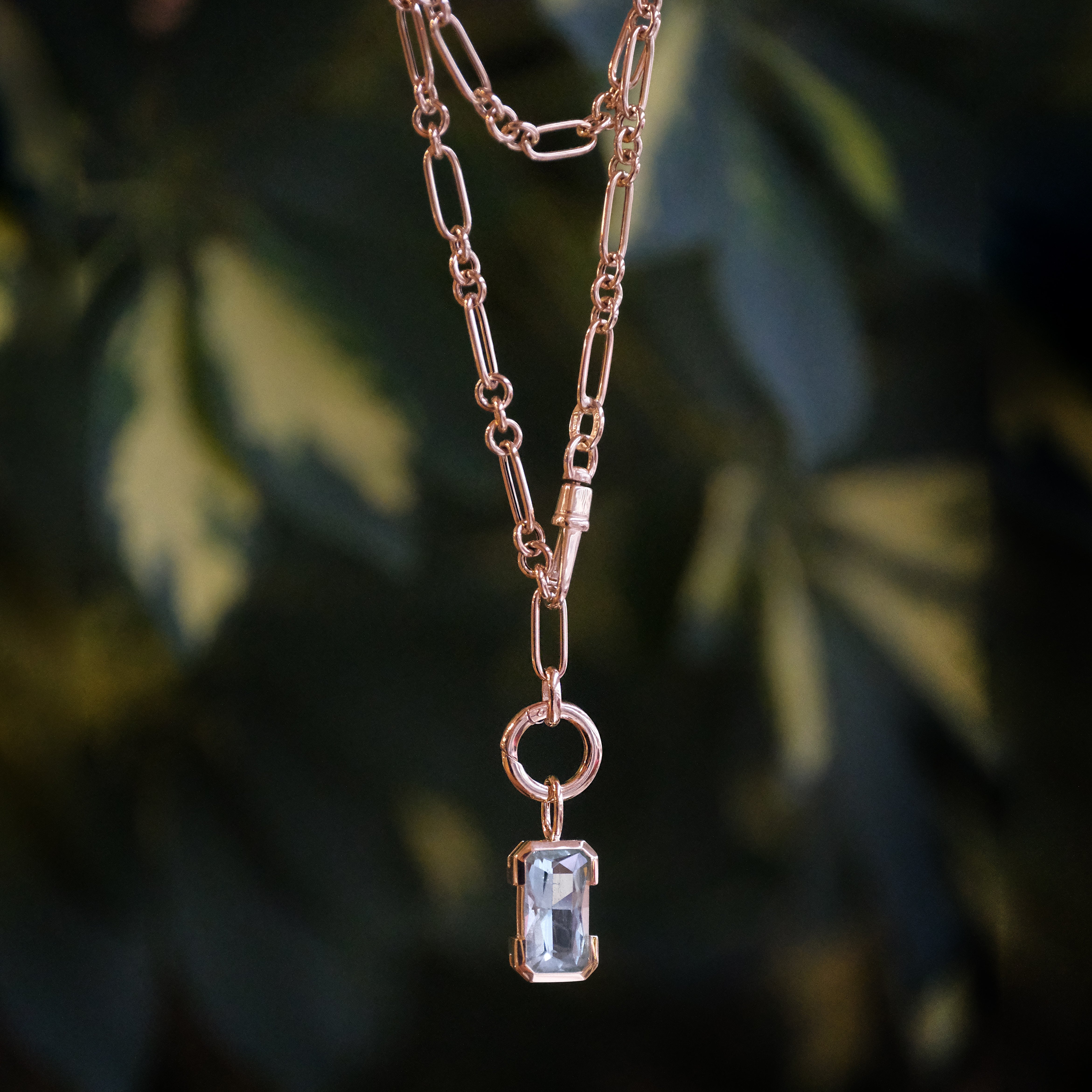 14k + Aquamarine Merelani Necklace - One of a Kind