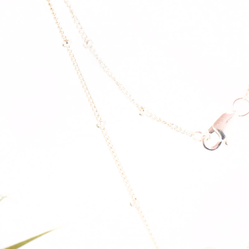 Satellite Pearl + Sterling Necklace