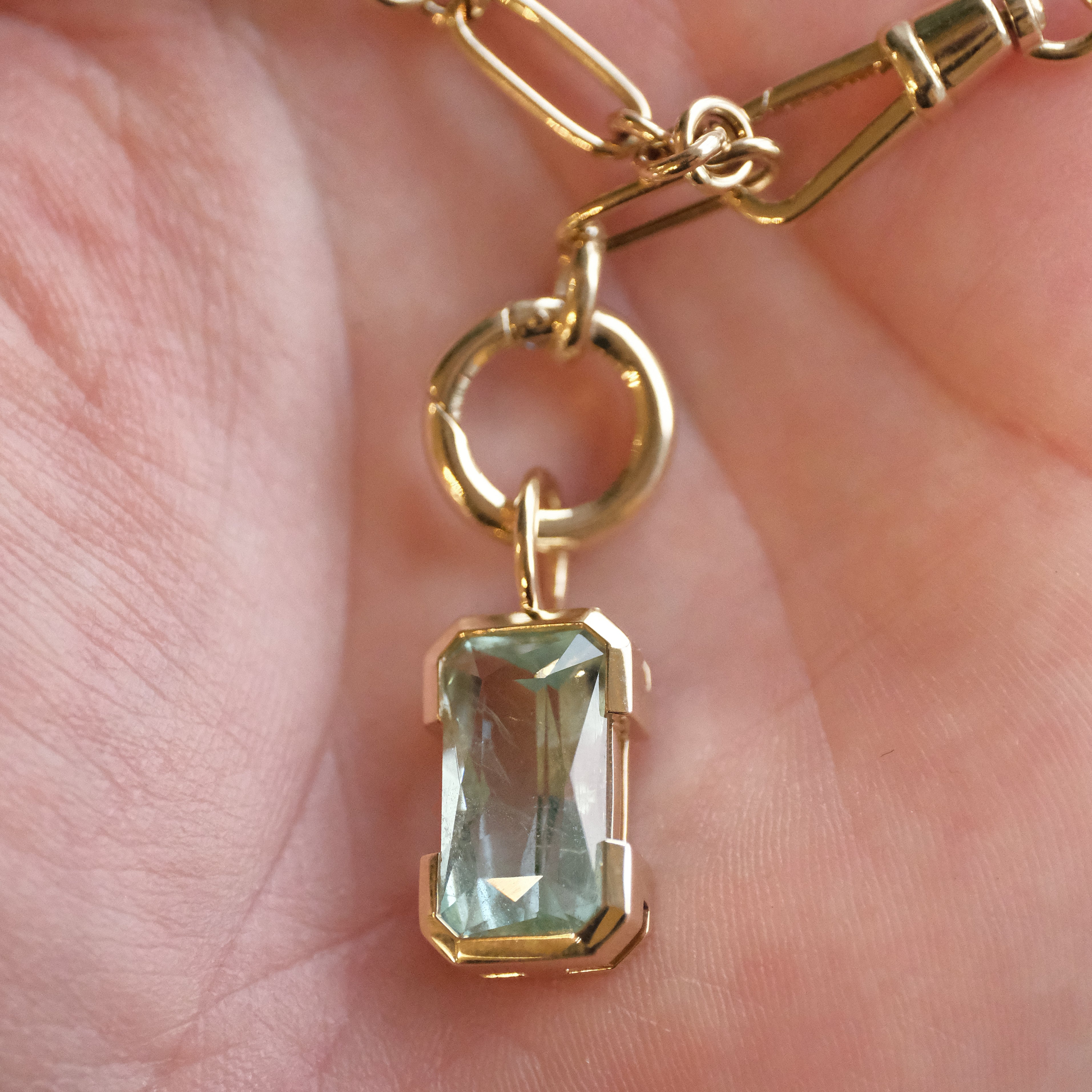 14k + Aquamarine Merelani Necklace - One of a Kind