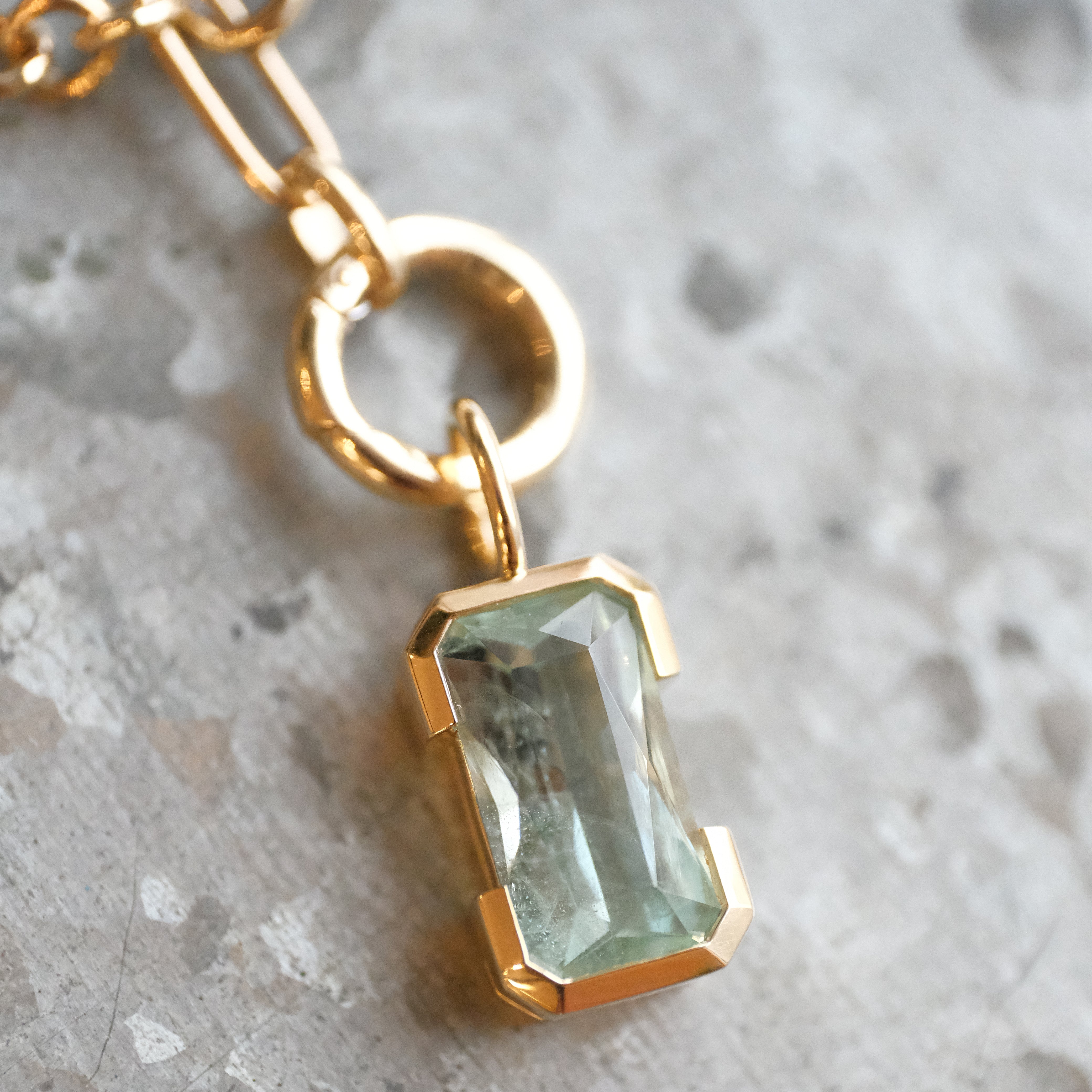 14k + Aquamarine Merelani Necklace - One of a Kind