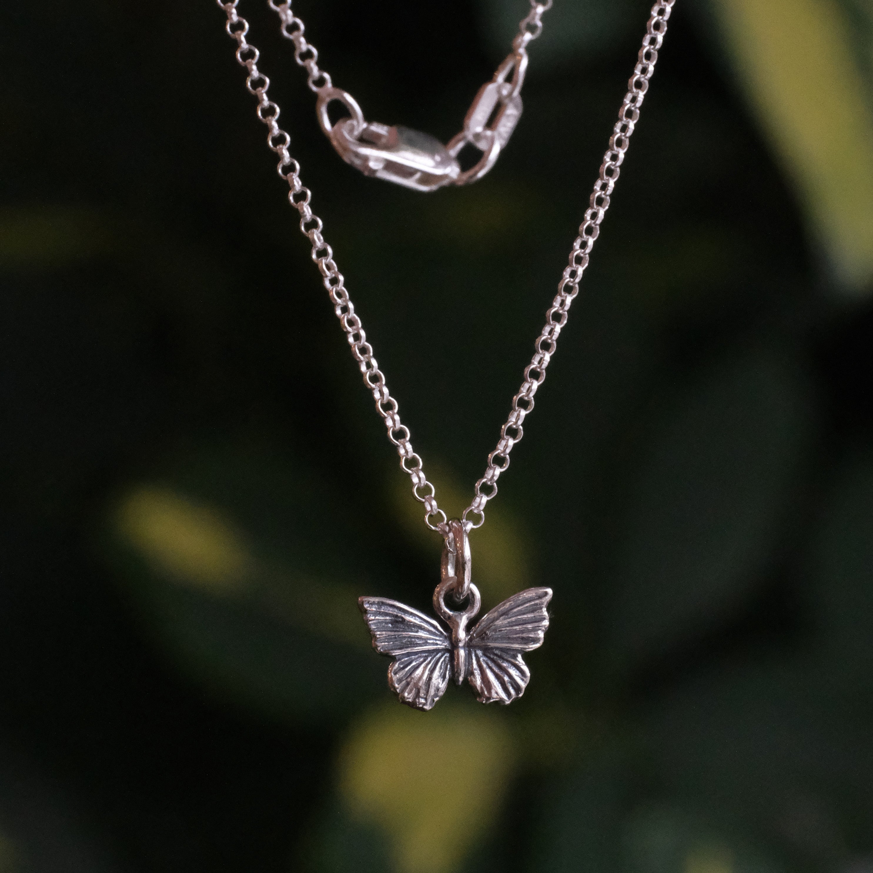 Sterling Butterfly Necklace